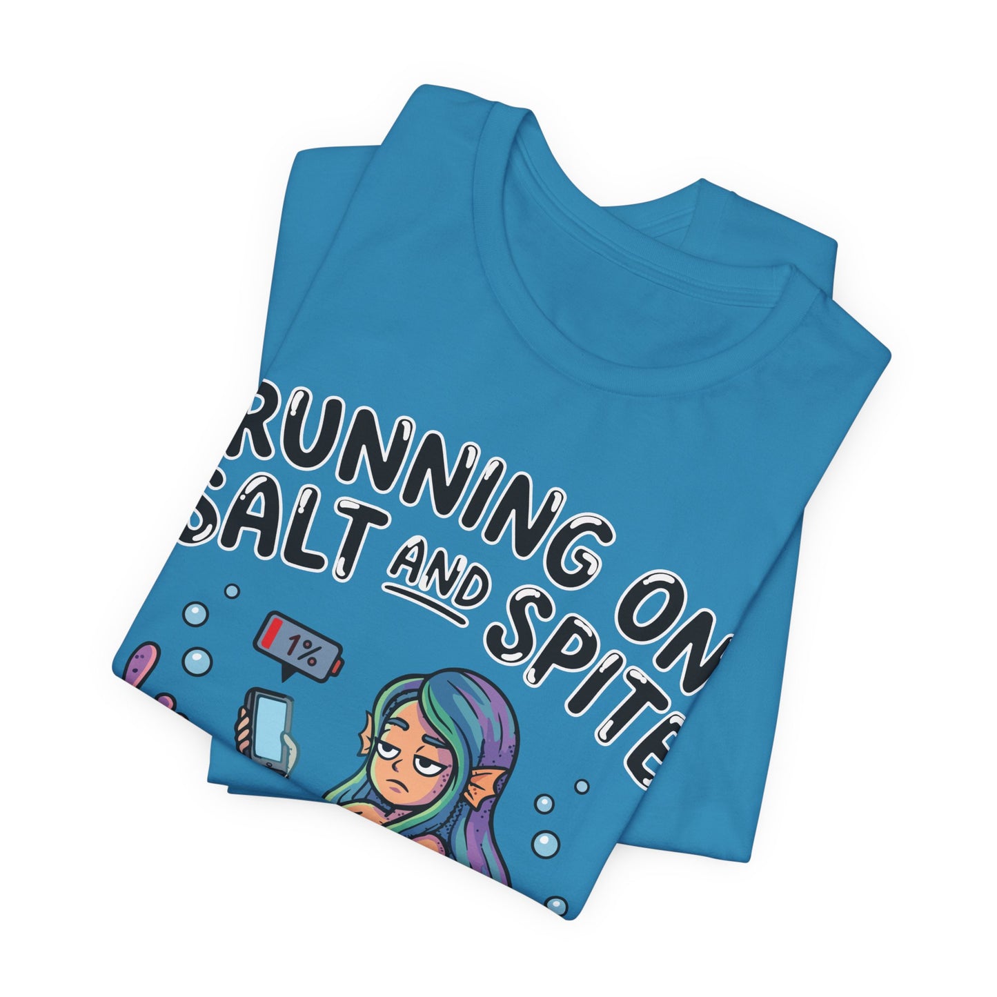 Running on Salt and Spite Funny Burnout Shirt | Khai Studio