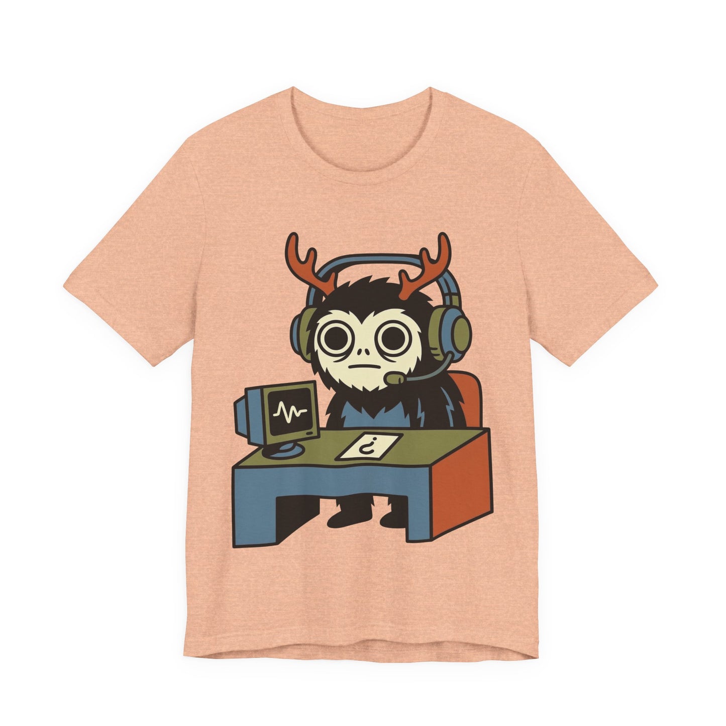 WFH Cryptid Antler Goblin Funny Burnout Shirt | Khai Studio