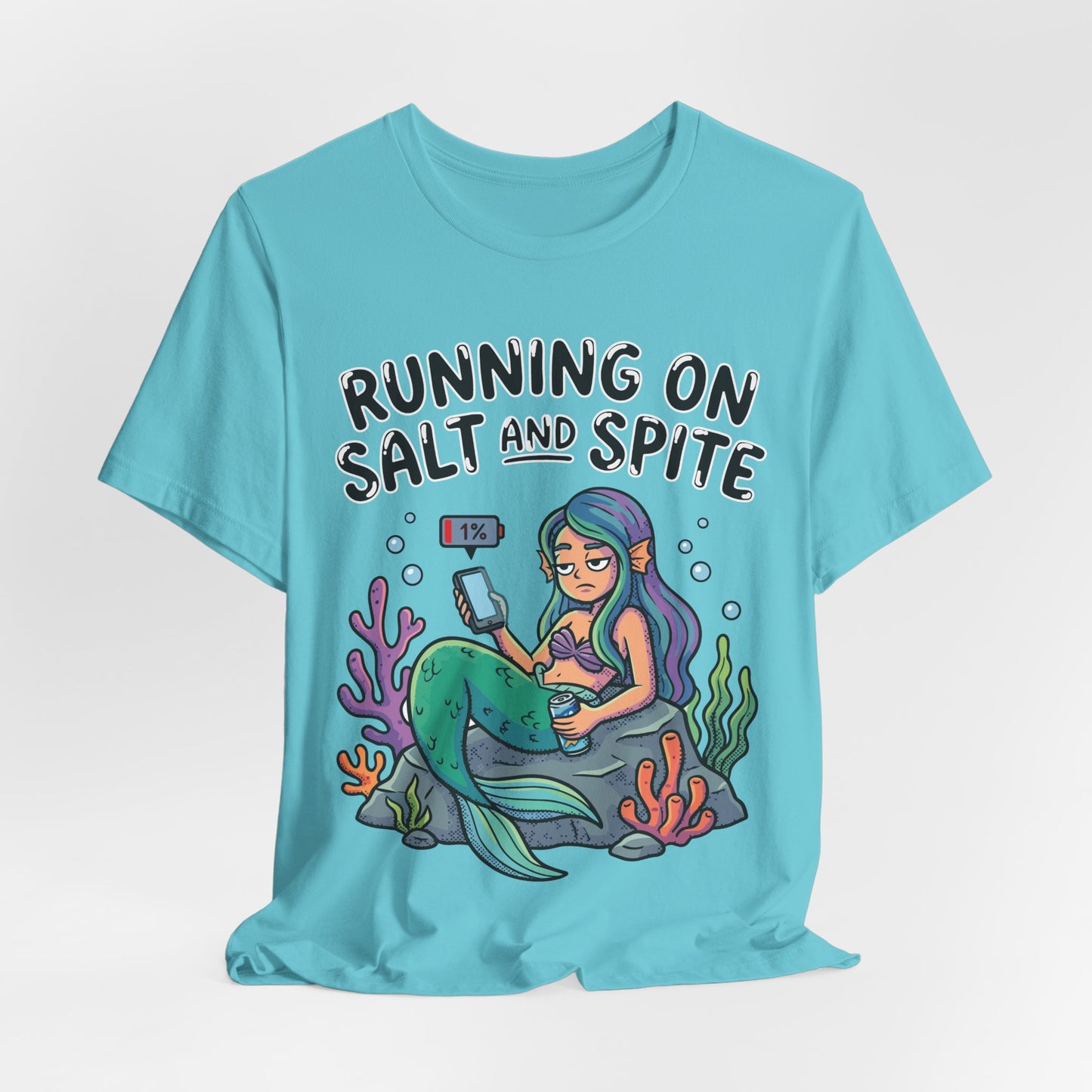 Running on Salt and Spite Funny Burnout Shirt | Khai Studio