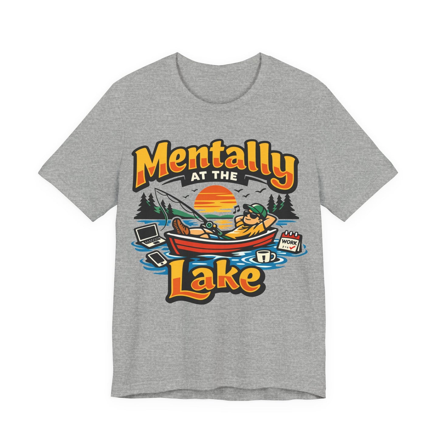 Mentally at the Lake Funny Introvert Shirt | Khai Studio