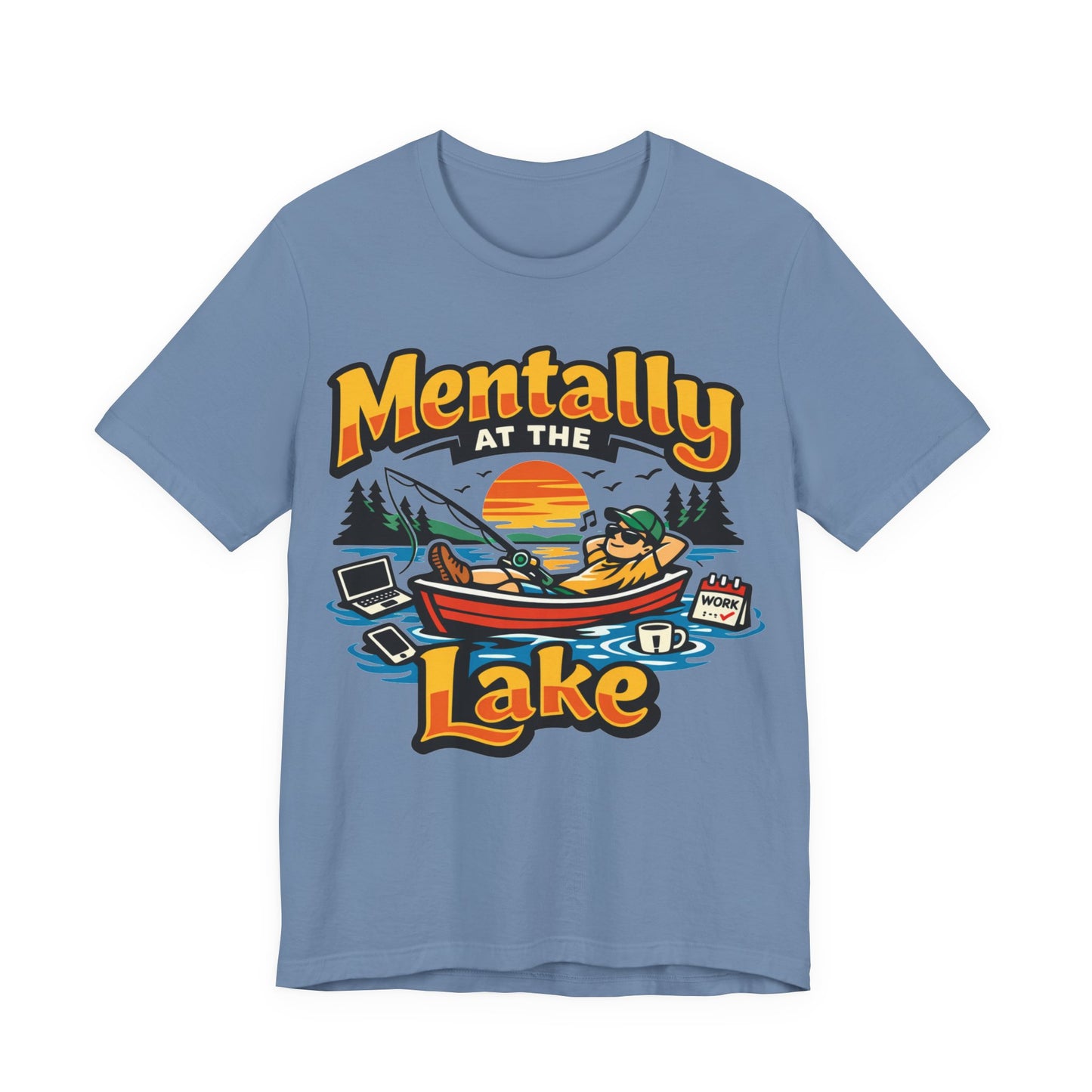Mentally at the Lake Funny Introvert Shirt | Khai Studio