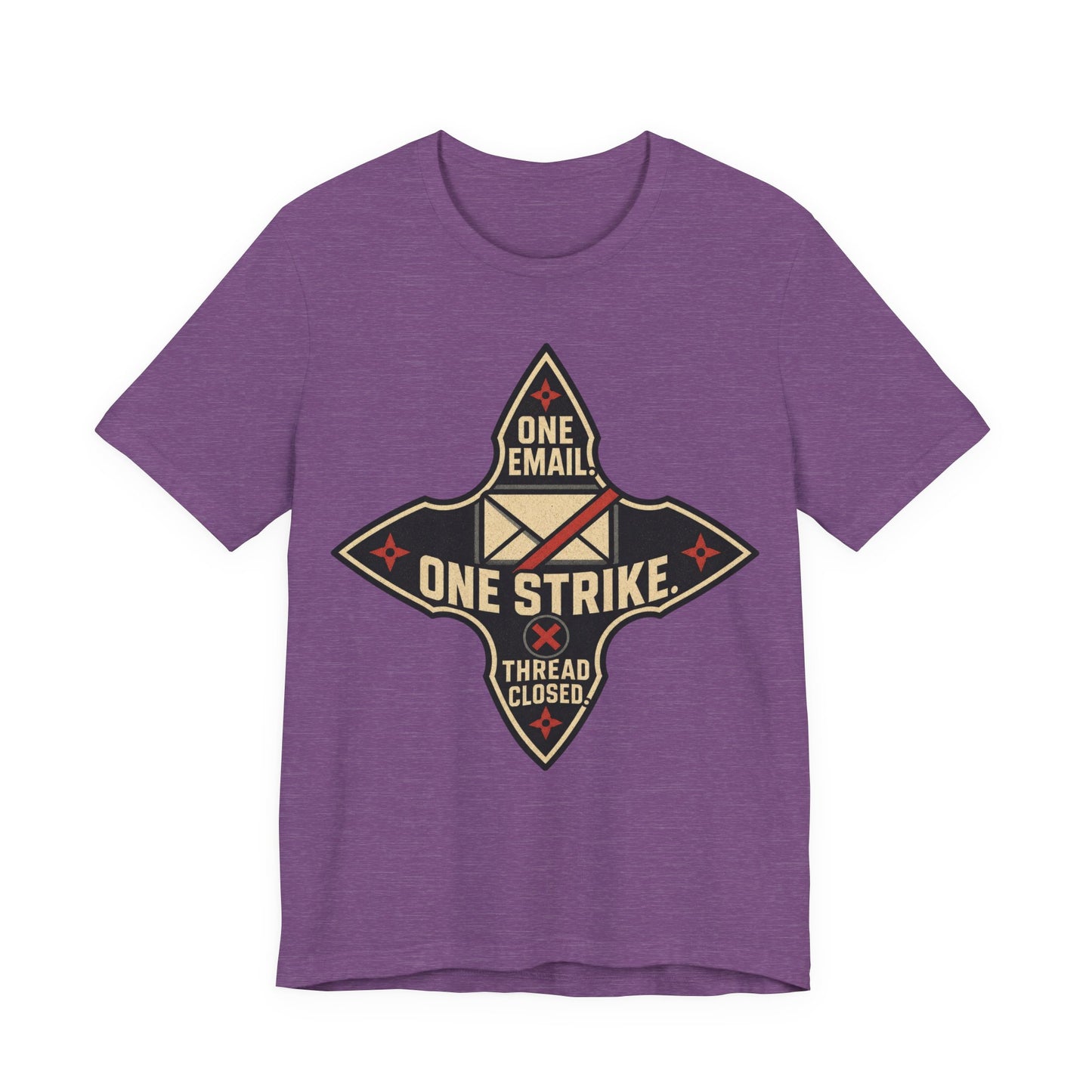 One Email One Strike Thread Closed Funny Ninja Office Shirt | Khai Studio