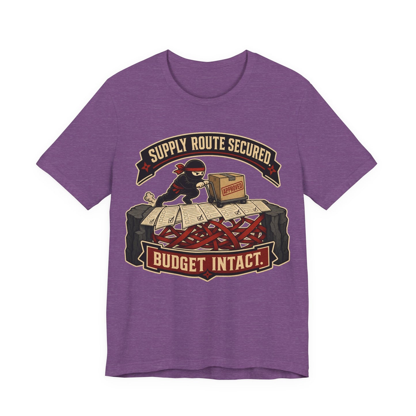 Supply Route Secured Budget Intact Funny Ninja Office Shirt | Khai Studio