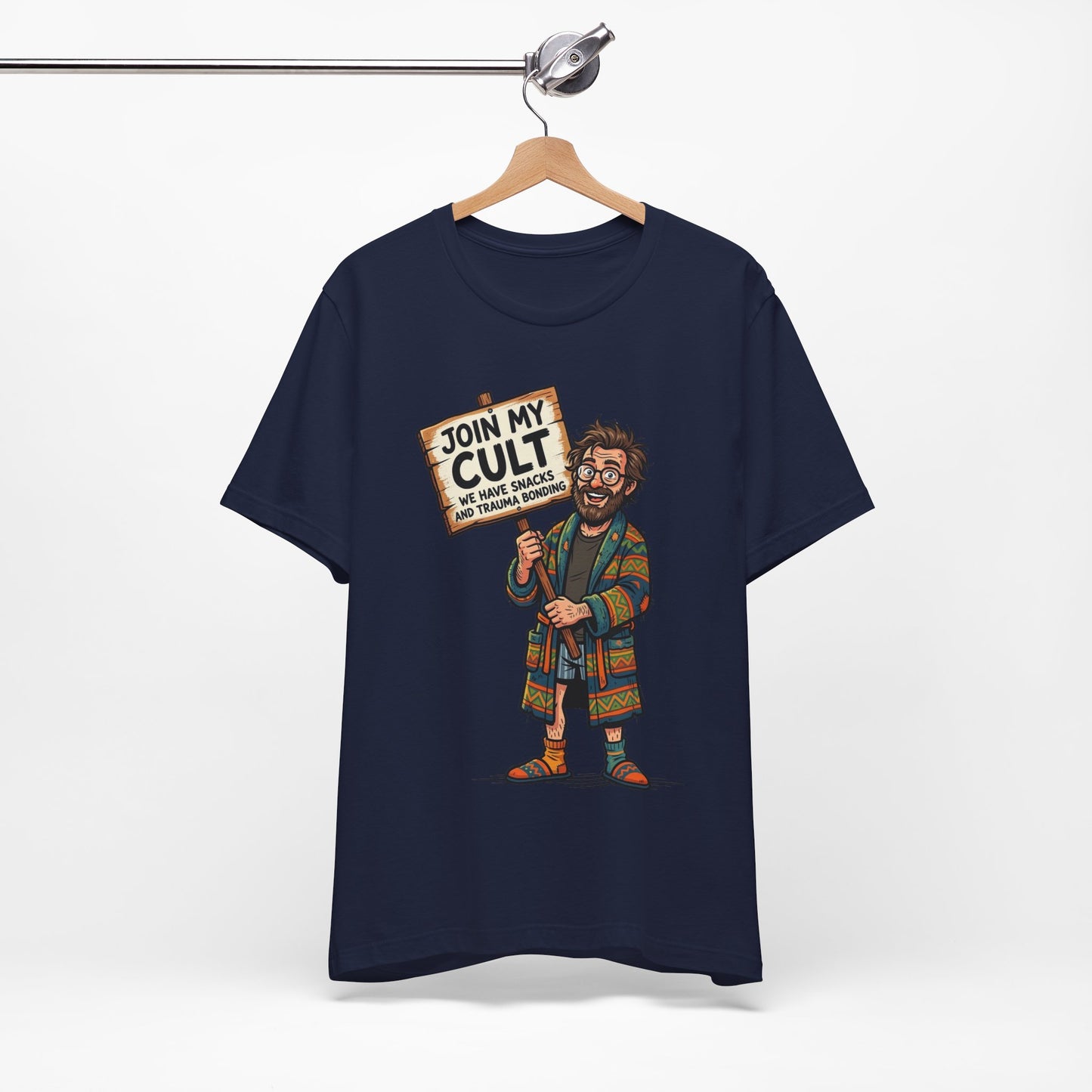 Join My Cult Snacks and Trauma Bonding Funny Burnout Shirt | Khai Studio