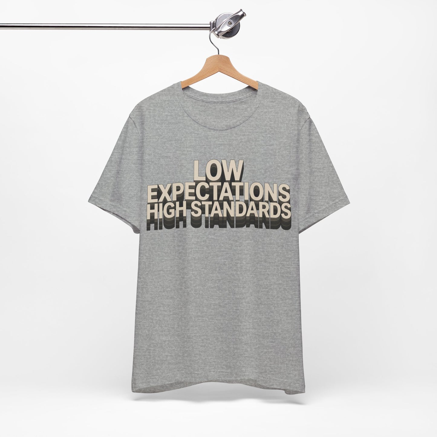 Low Expectations High Standards Funny Deadpan Shirt | Khai Studio