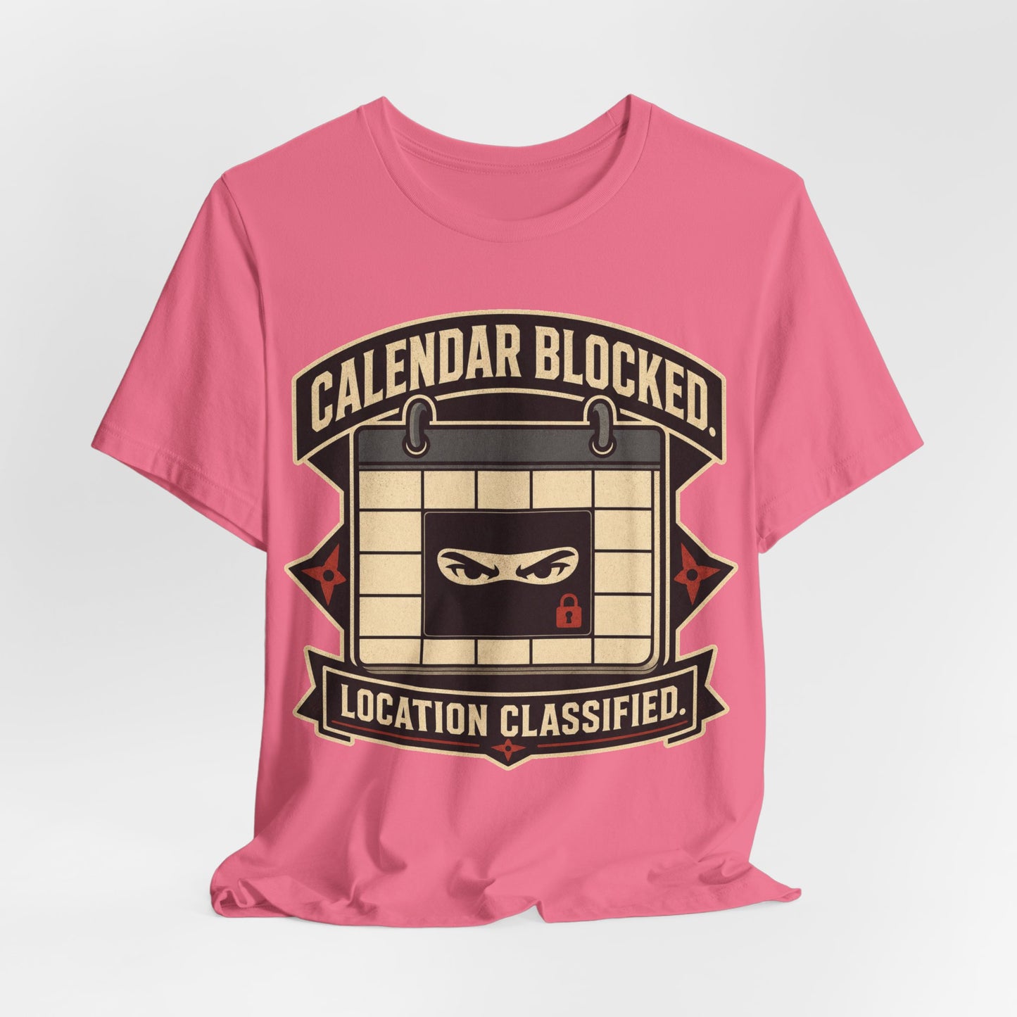 Calendar Blocked Location Classified Funny Ninja Office Shirt | Khai Studio