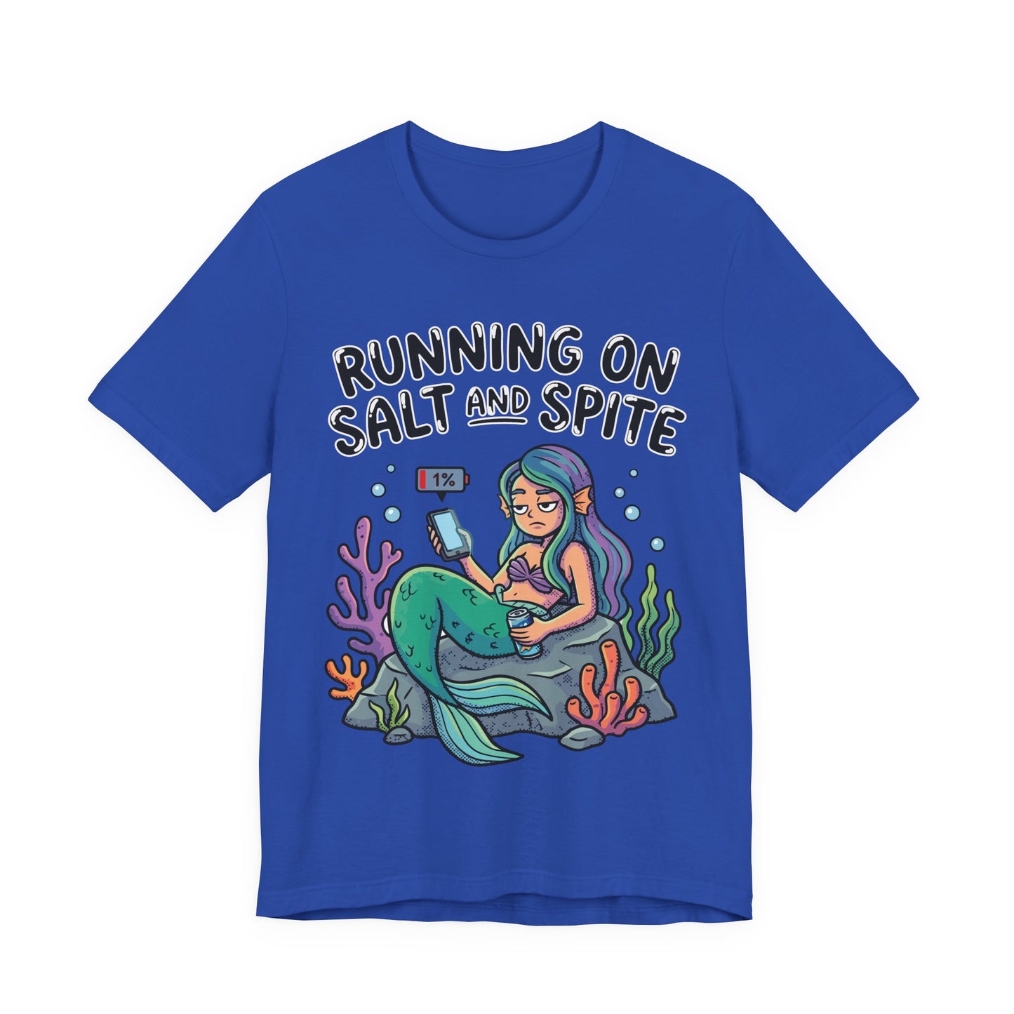 Running on Salt and Spite Funny Burnout Shirt | Khai Studio