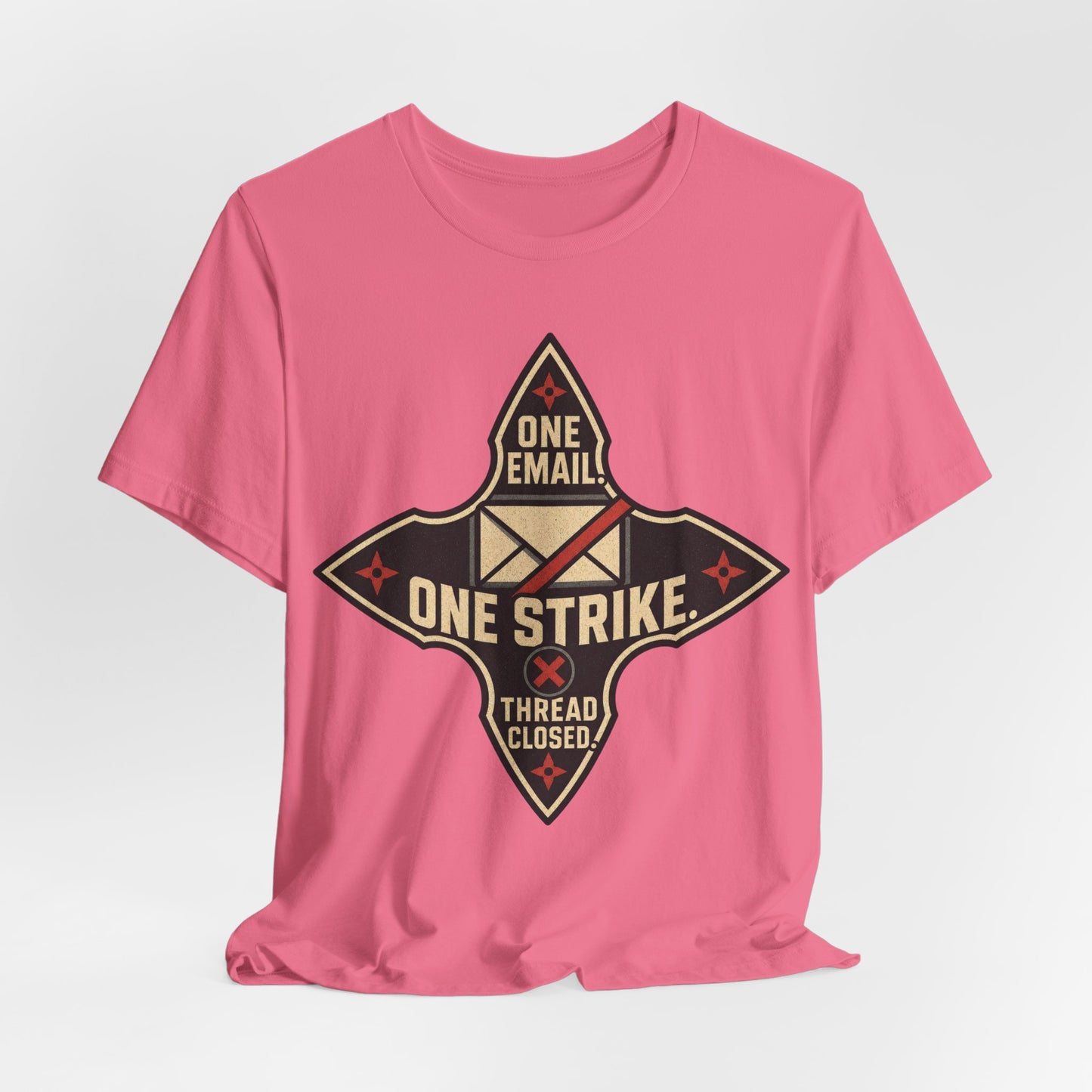 One Email One Strike Thread Closed Funny Ninja Office Shirt | Khai Studio