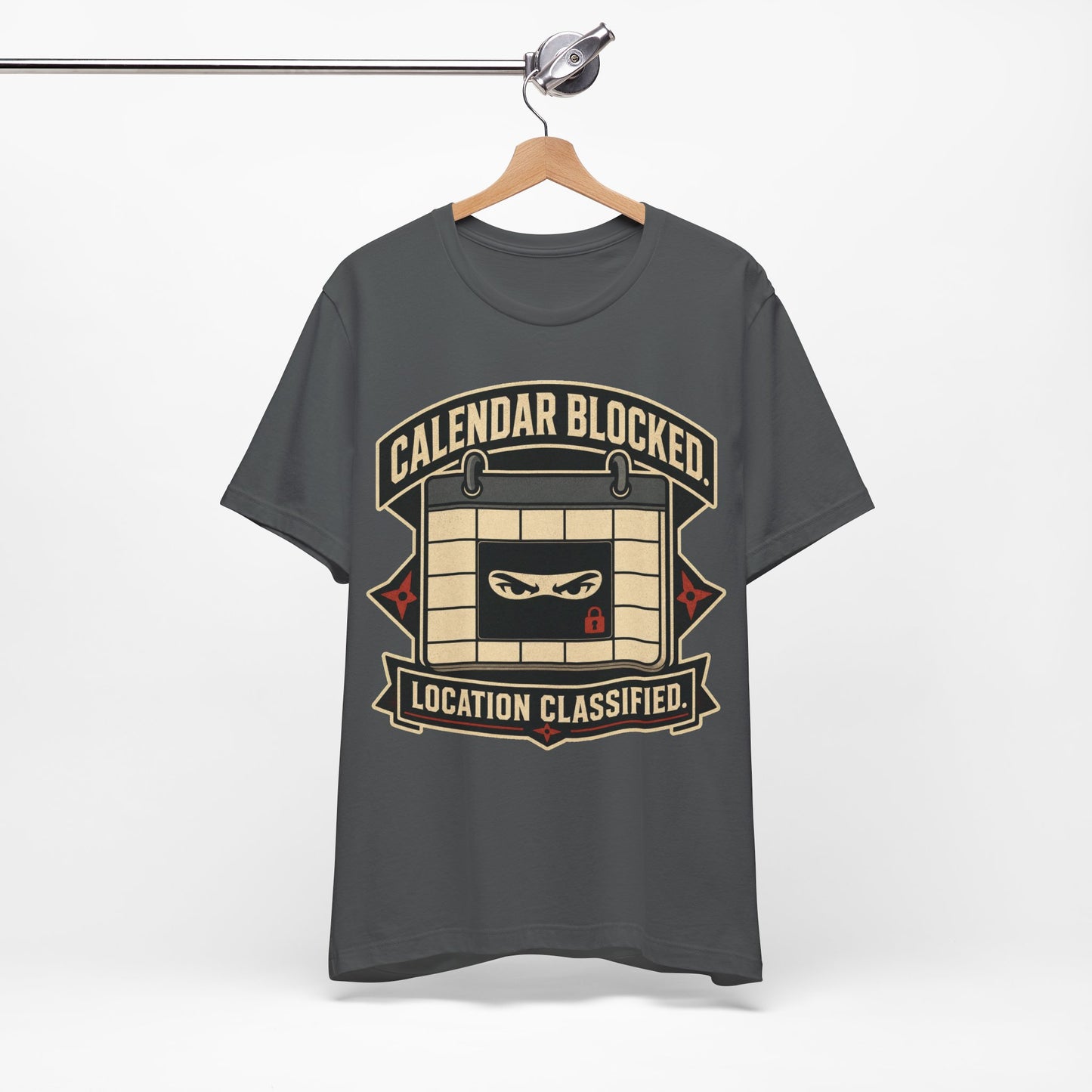 Calendar Blocked Location Classified Funny Ninja Office Shirt | Khai Studio