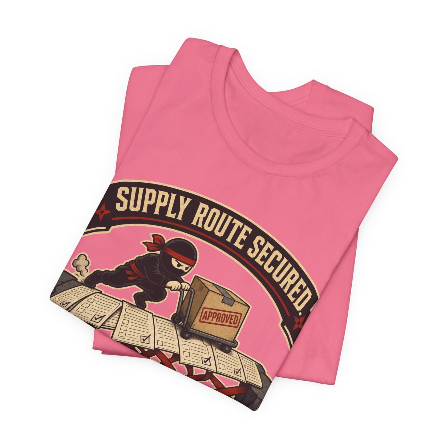 Supply Route Secured Budget Intact Funny Ninja Office Shirt | Khai Studio