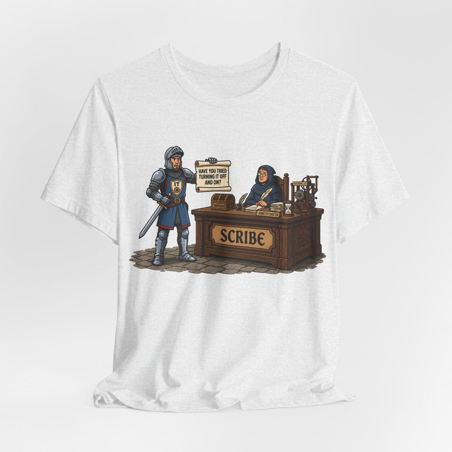 Help Desk Have You Tried Turning It Off and On Funny Burnout Shirt | Khai Studio