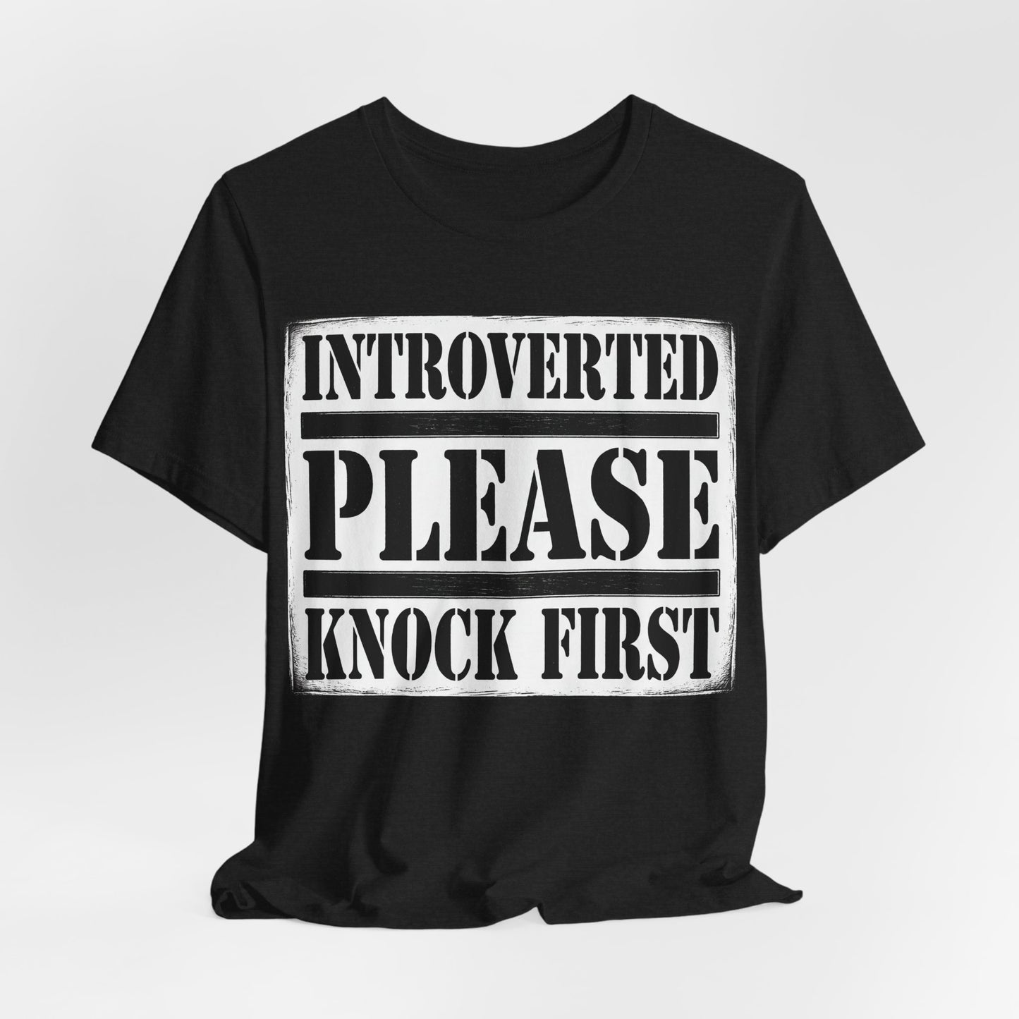 Introverted Please Knock First Funny Introvert Shirt | Khai Studio