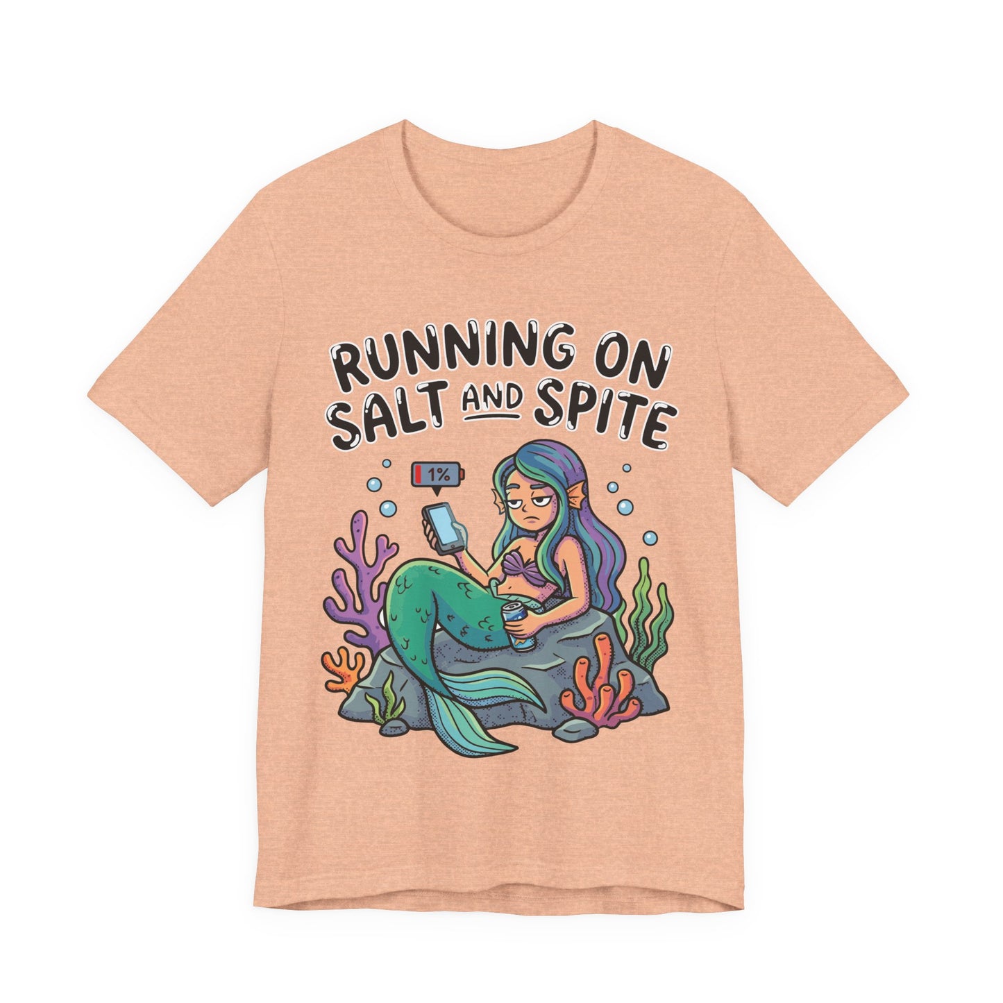 Running on Salt and Spite Funny Burnout Shirt | Khai Studio