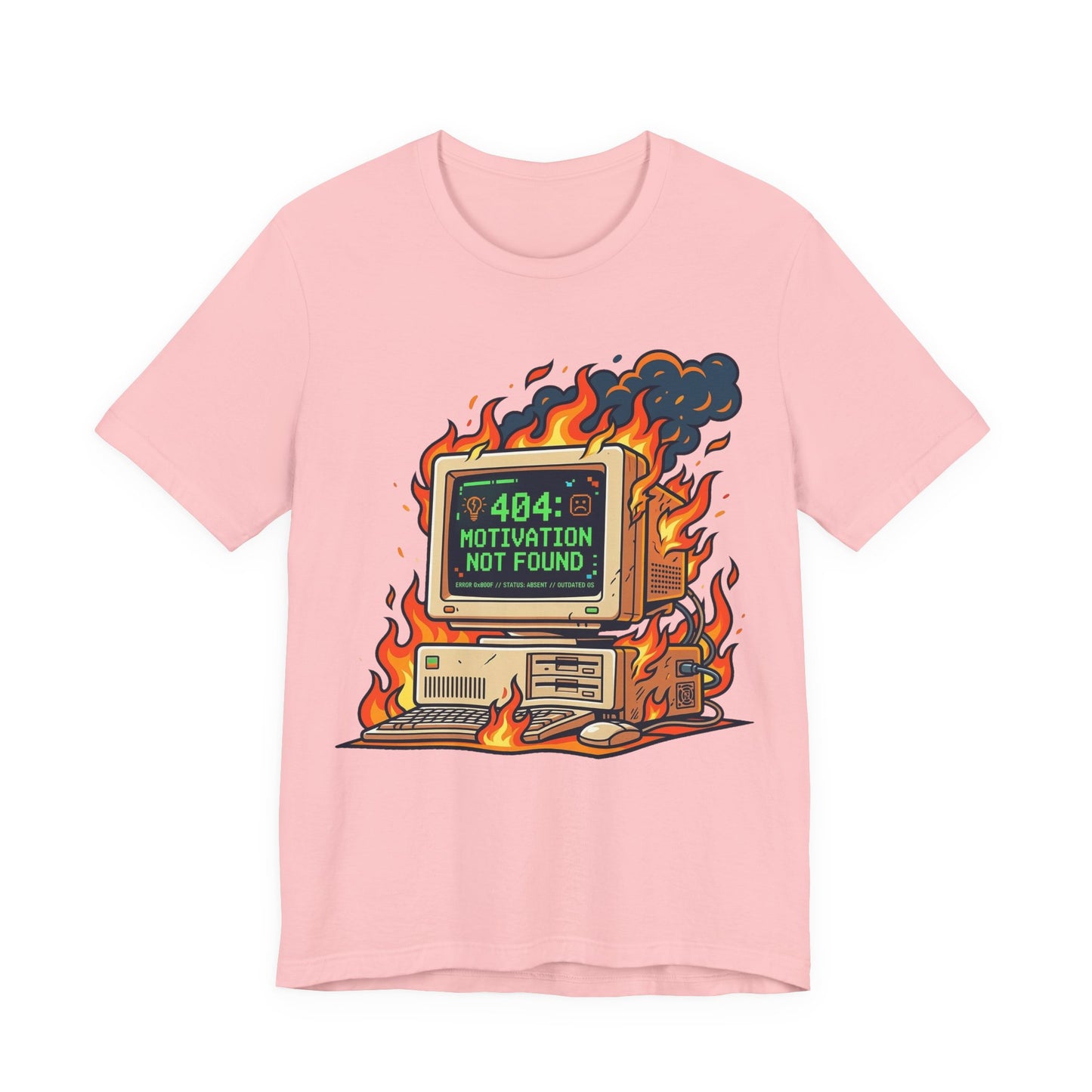 Error 404 Motivation Not Found Funny Burnout Shirt | Khai Studio