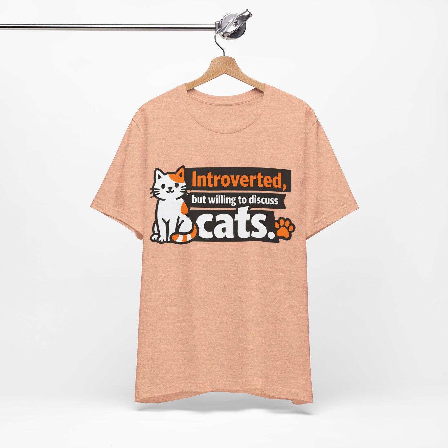 Introverted But Willing to Discuss Cats Funny Cat Shirt | Khai Studio