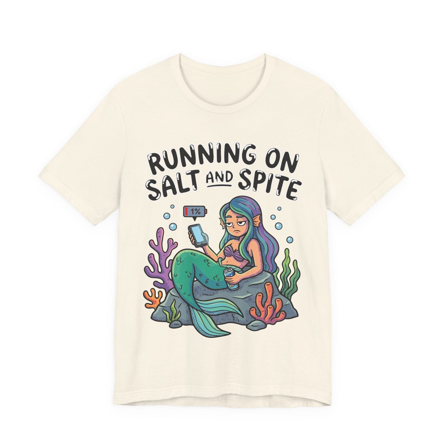 Running on Salt and Spite Funny Burnout Shirt | Khai Studio