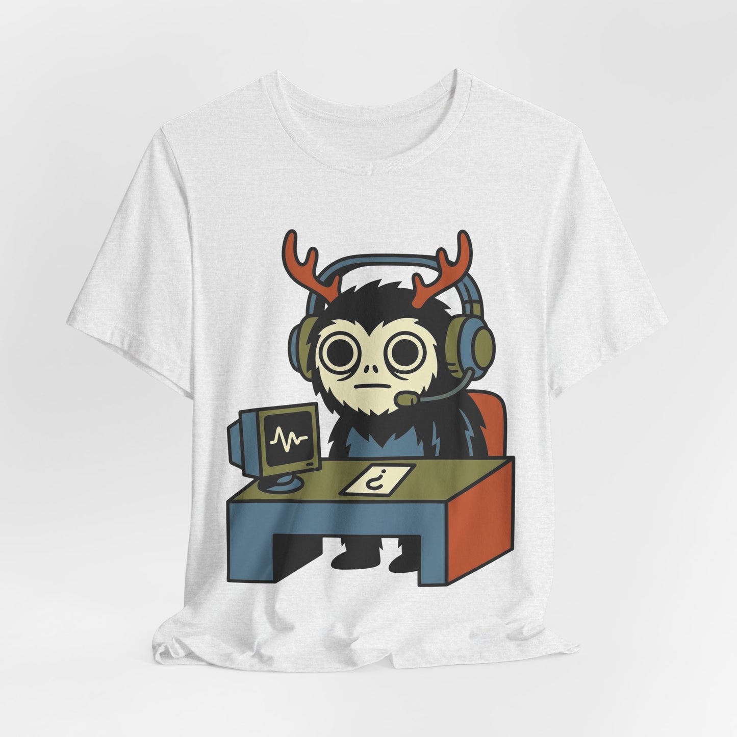WFH Cryptid Antler Goblin Funny Burnout Shirt | Khai Studio