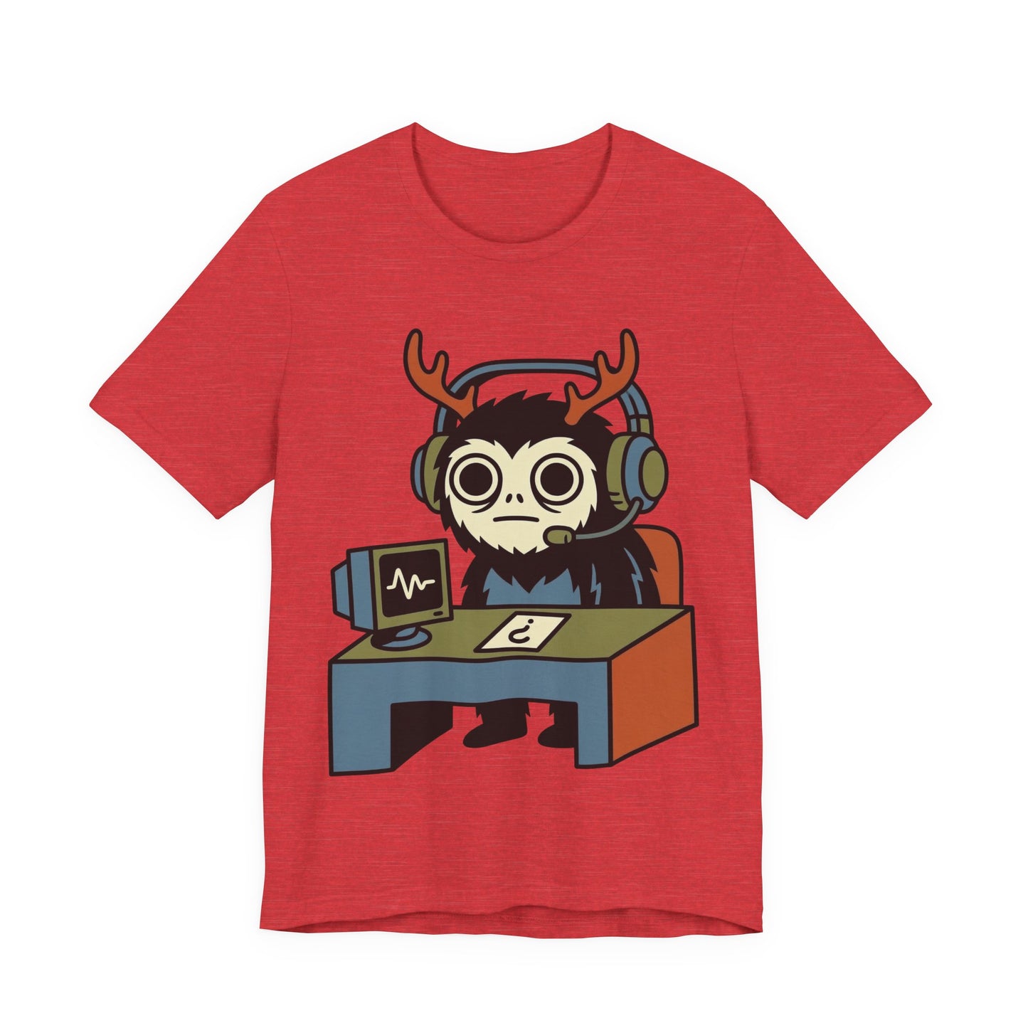 WFH Cryptid Antler Goblin Funny Burnout Shirt | Khai Studio