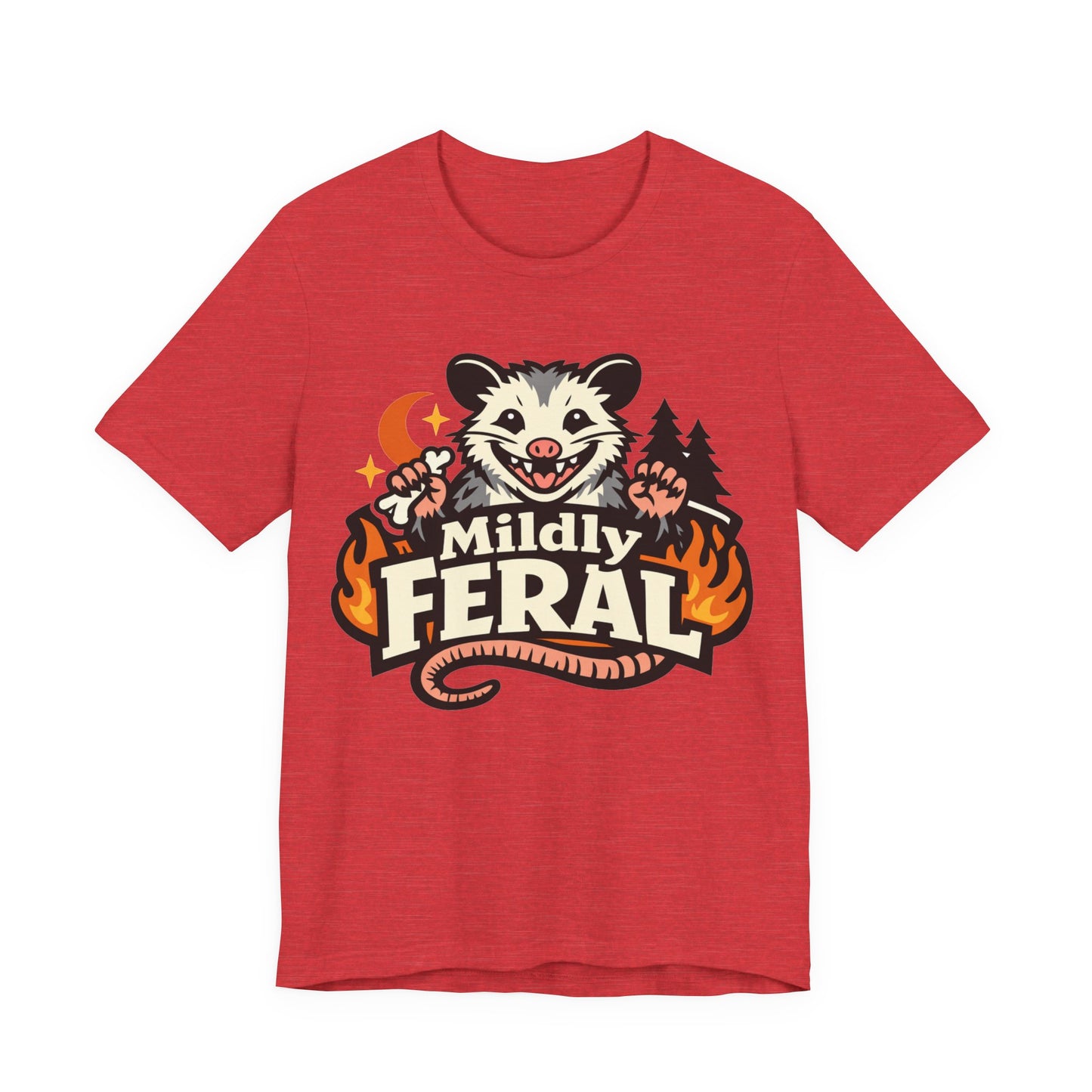 Mildly Feral Funny Burnout Shirt | Khai Studio