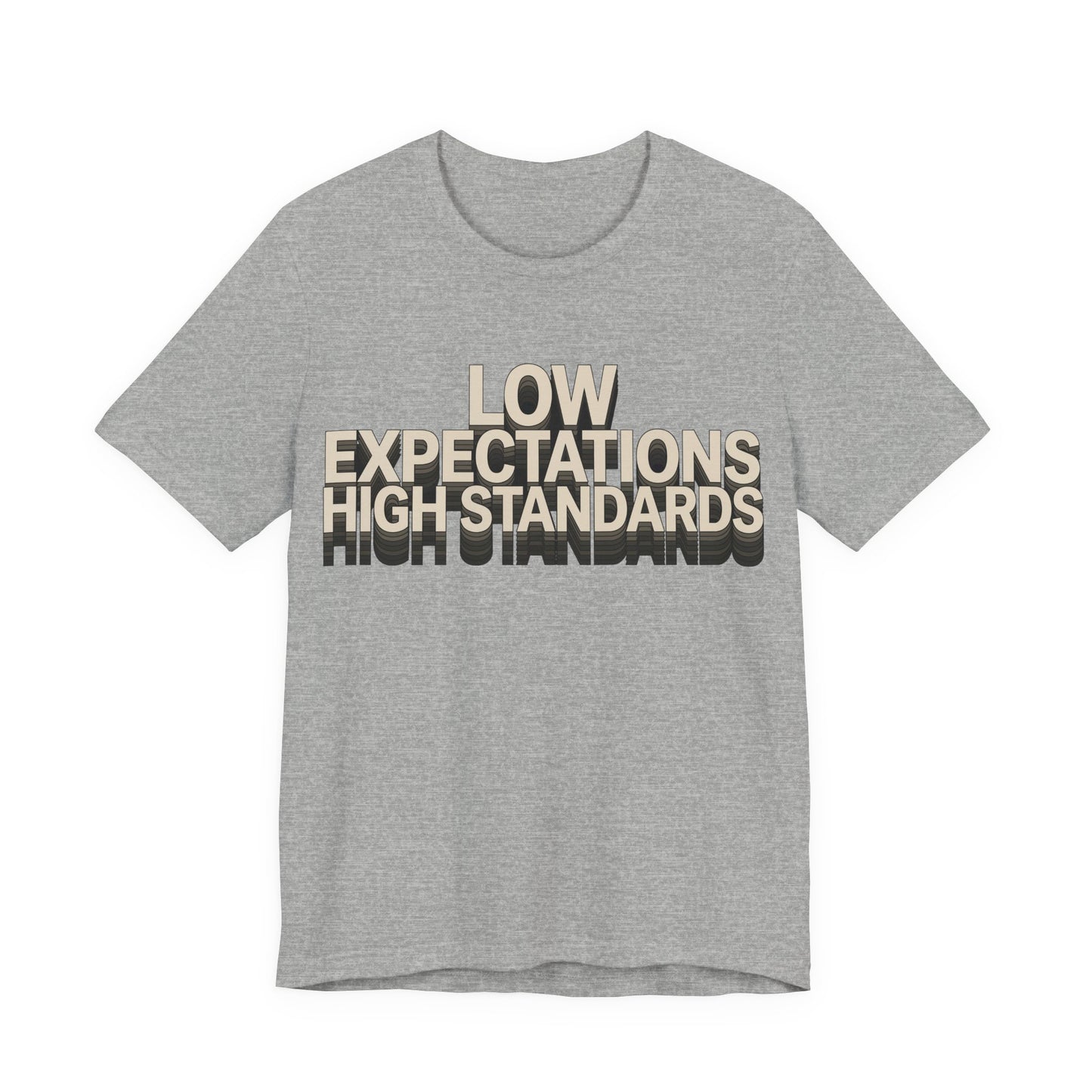 Low Expectations High Standards Funny Deadpan Shirt | Khai Studio