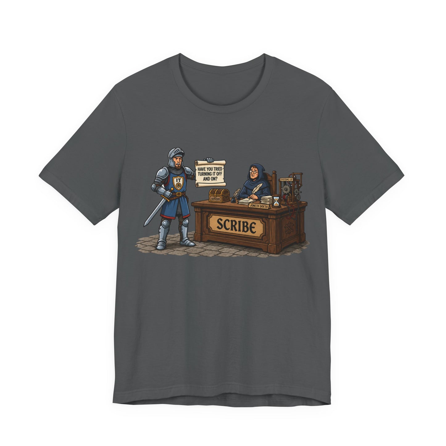 Help Desk Have You Tried Turning It Off and On Funny Burnout Shirt | Khai Studio