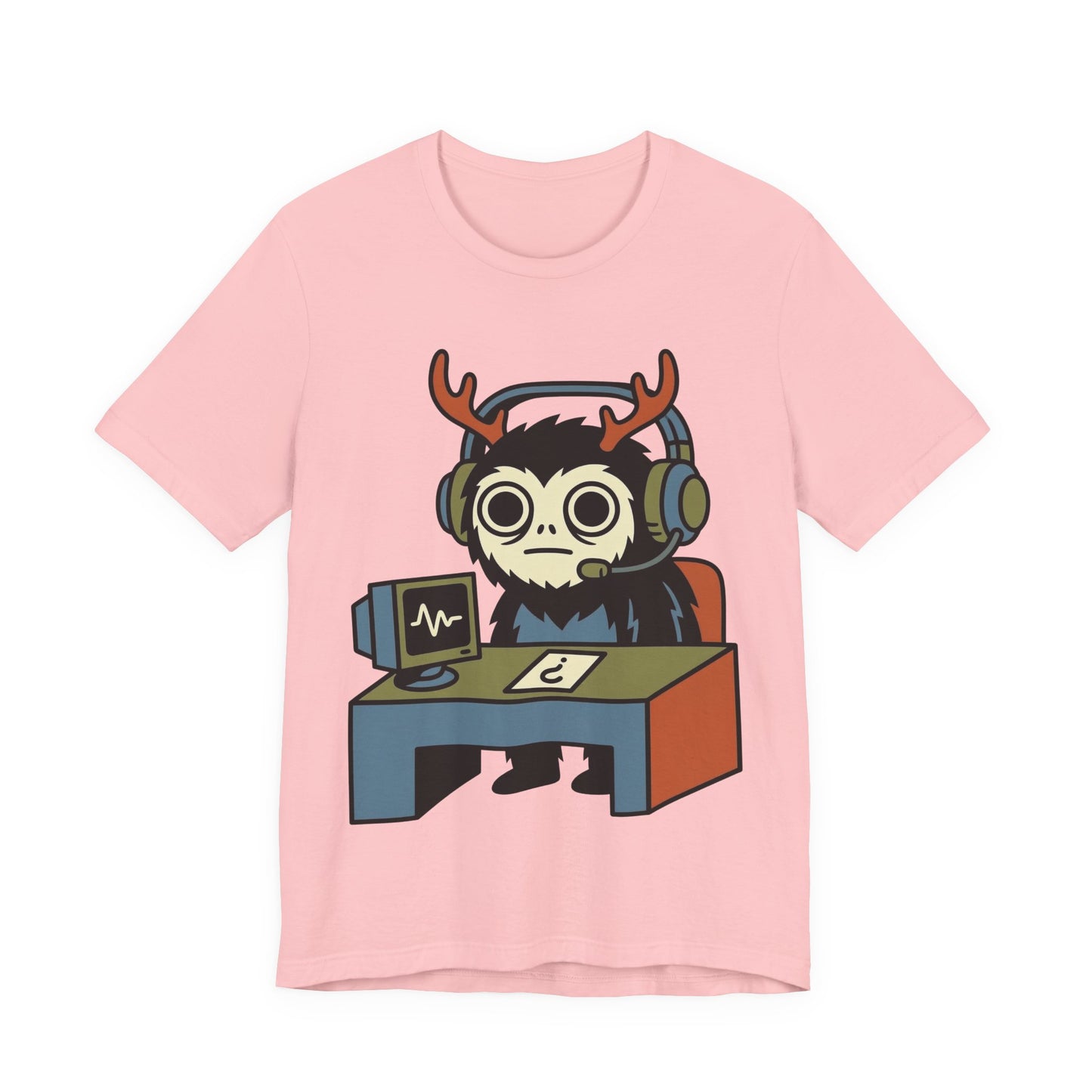 WFH Cryptid Antler Goblin Funny Burnout Shirt | Khai Studio