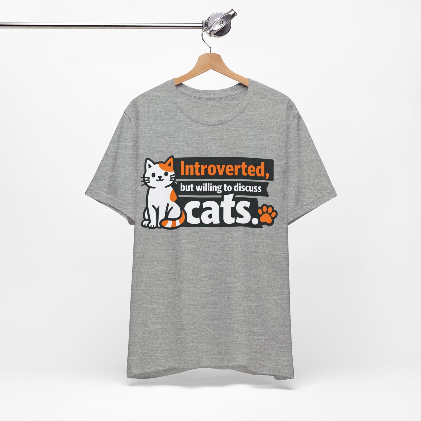 Introverted But Willing to Discuss Cats Funny Cat Shirt | Khai Studio