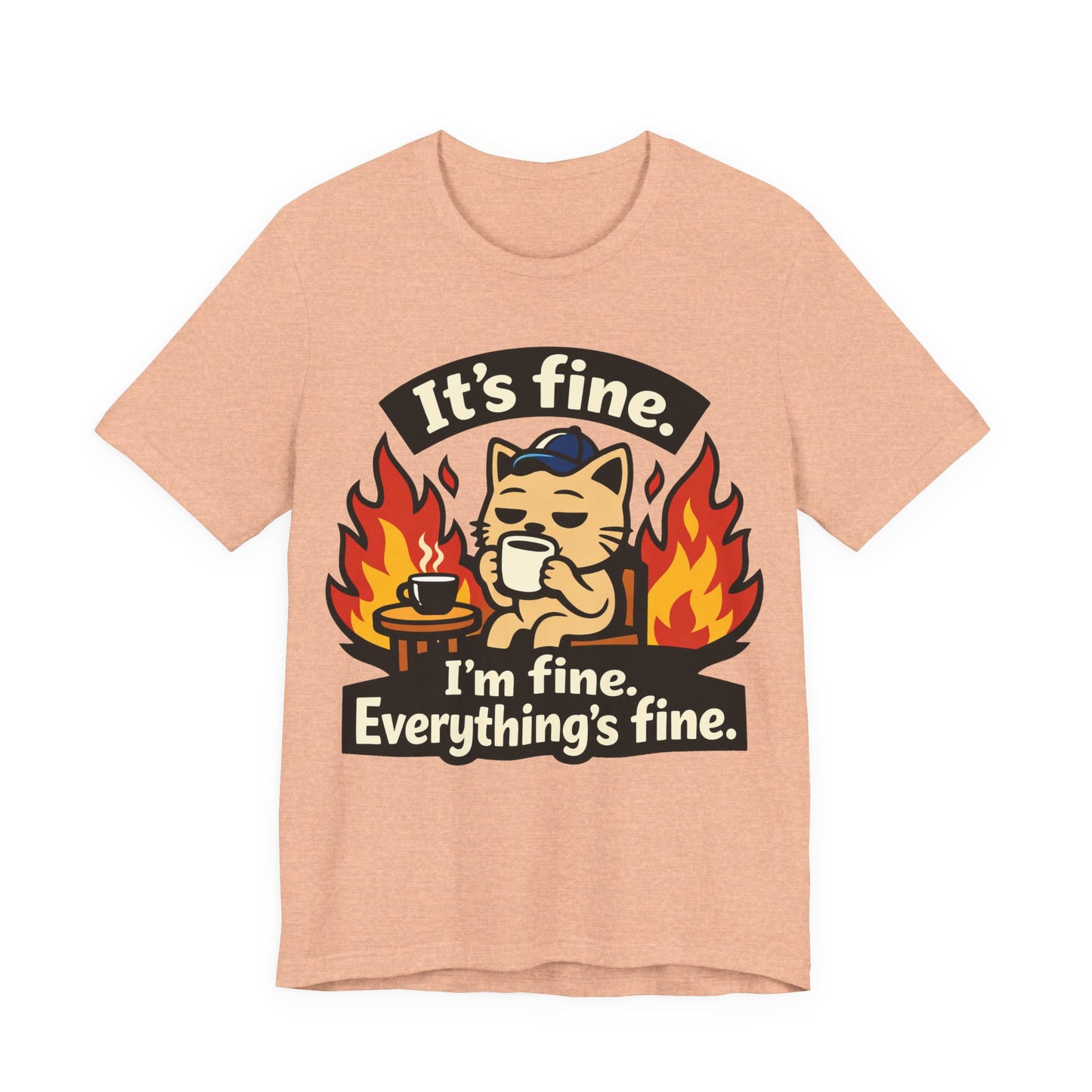 It's Fine I'm Fine Everything's Fine Funny Burnout Shirt | Khai Studio