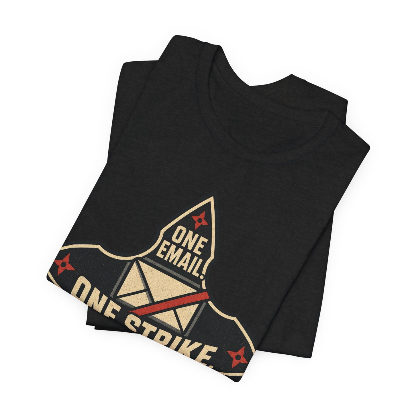 One Email One Strike Thread Closed Funny Ninja Office Shirt | Khai Studio