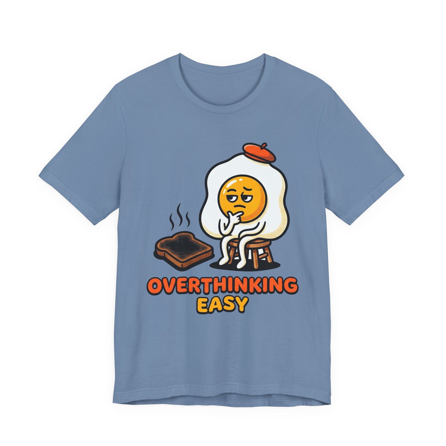 Overthinking Easy Funny Burnout Shirt | Khai Studio