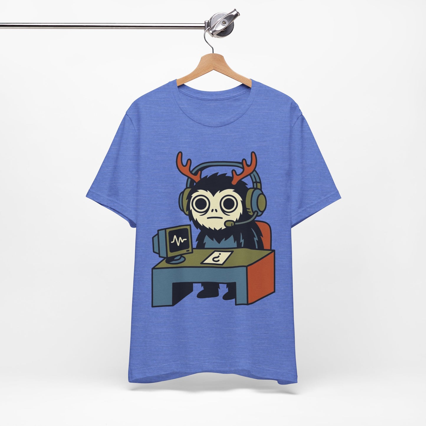 WFH Cryptid Antler Goblin Funny Burnout Shirt | Khai Studio