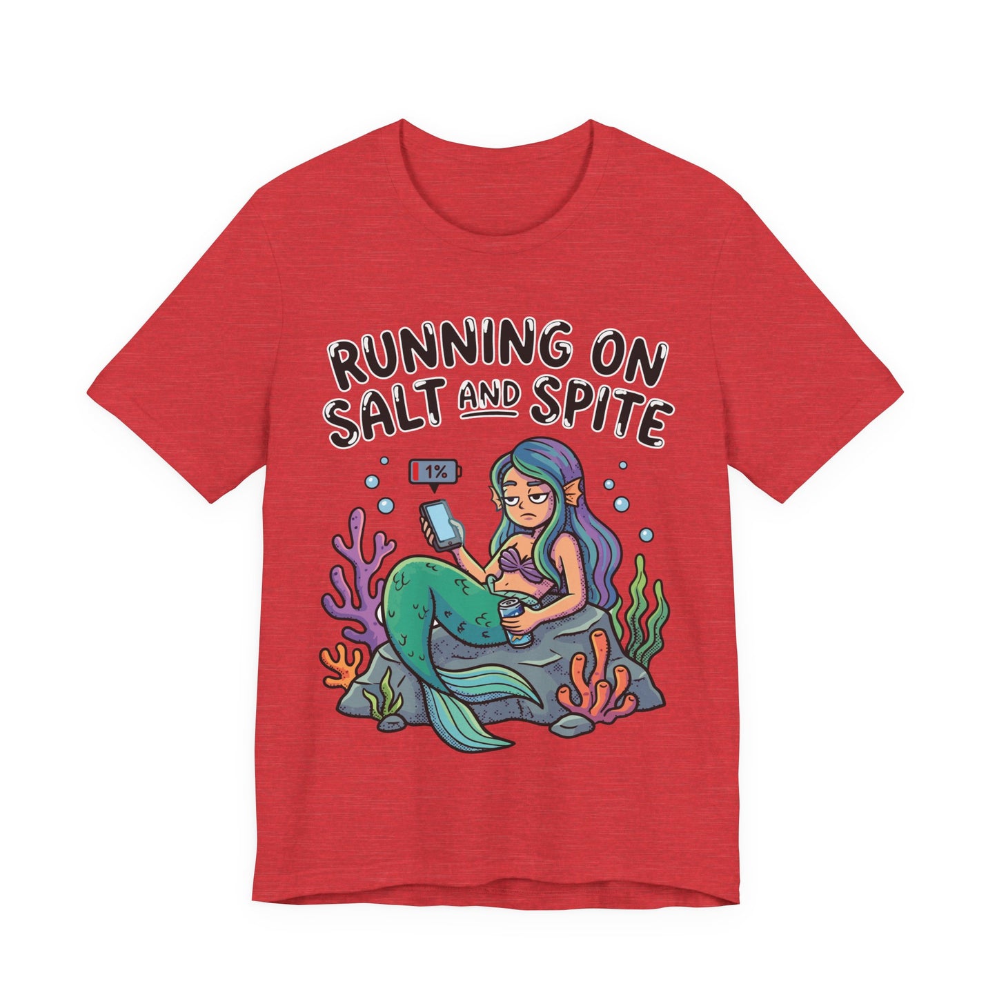 Running on Salt and Spite Funny Burnout Shirt | Khai Studio