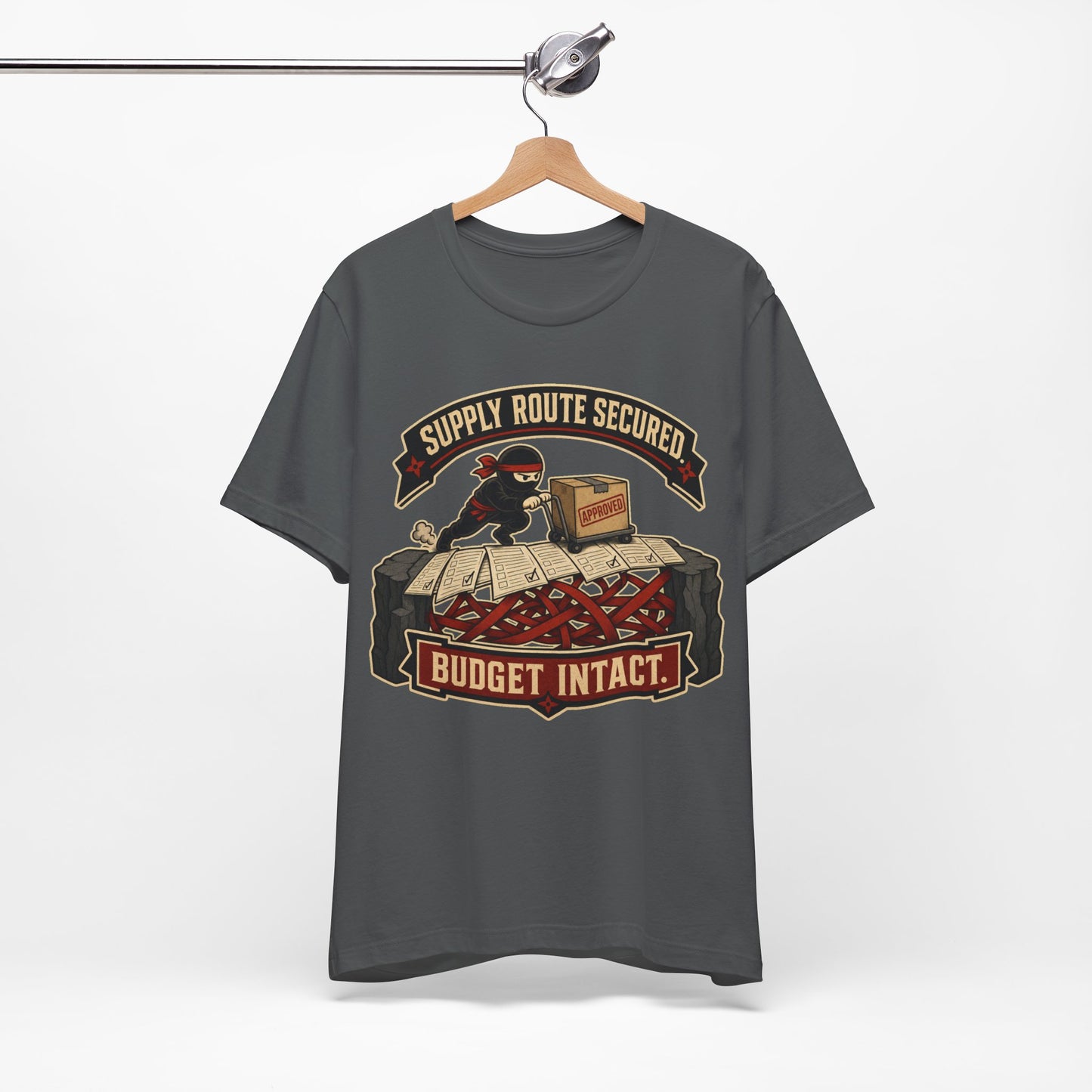 Supply Route Secured Budget Intact Funny Ninja Office Shirt | Khai Studio