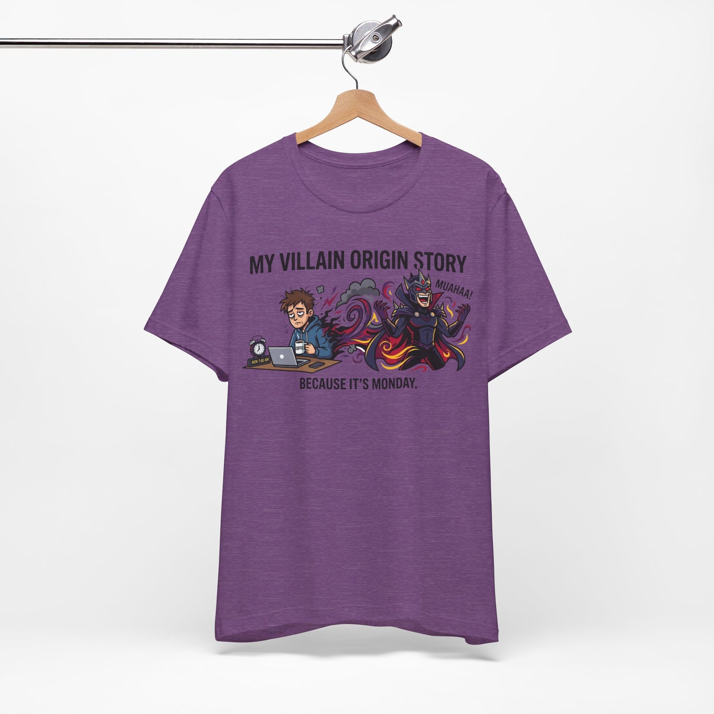My Villain Origin Story Because It's Monday Funny Burnout Shirt | Khai Studio