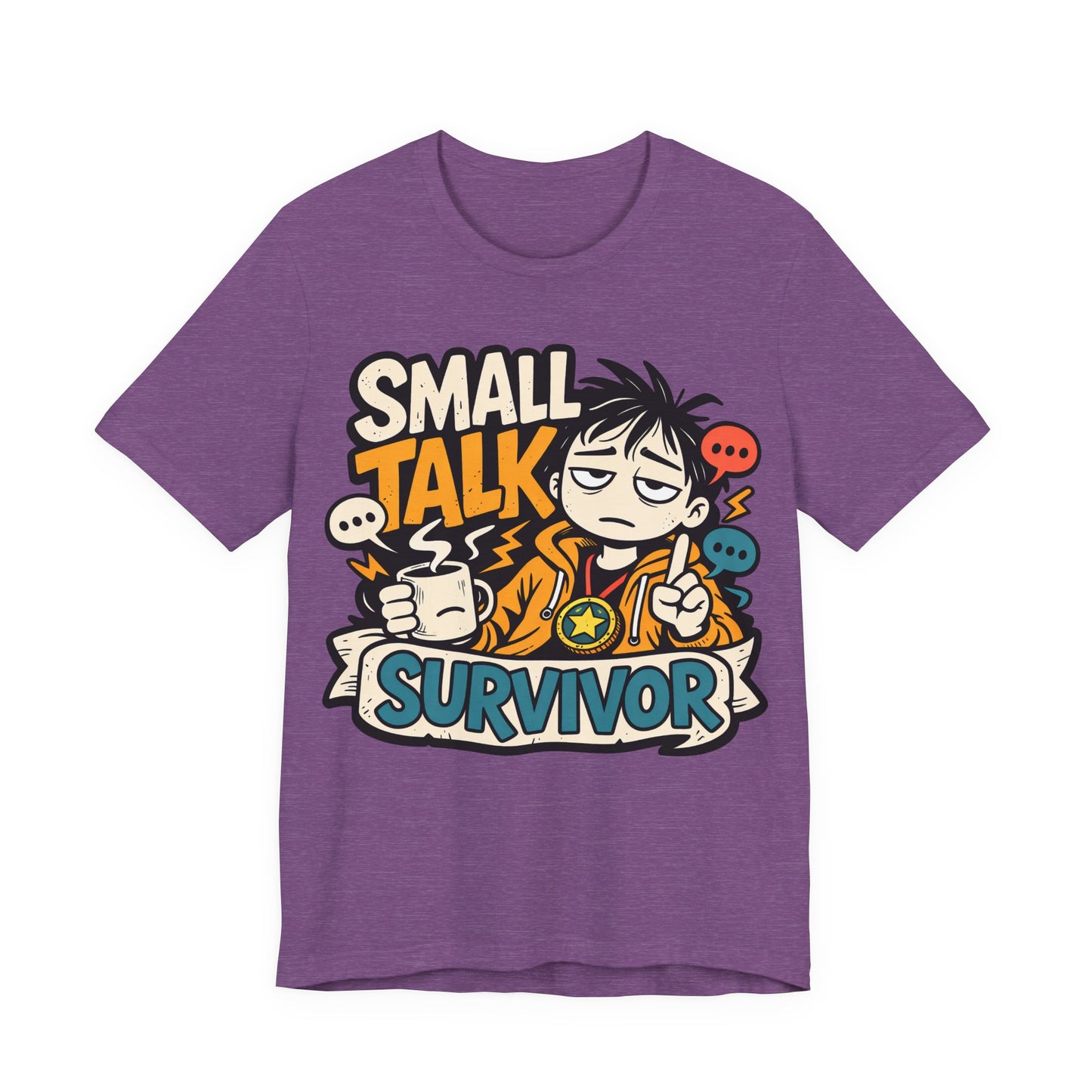 Small Talk Survivor Funny Introvert Shirt | Khai Studio