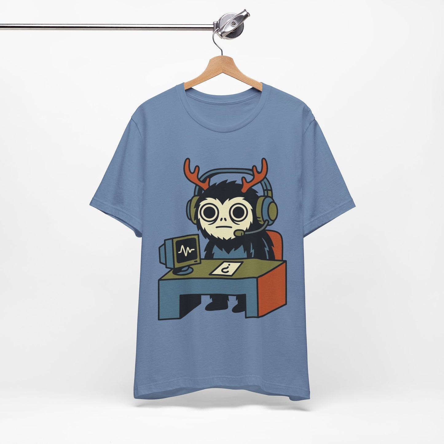 WFH Cryptid Antler Goblin Funny Burnout Shirt | Khai Studio