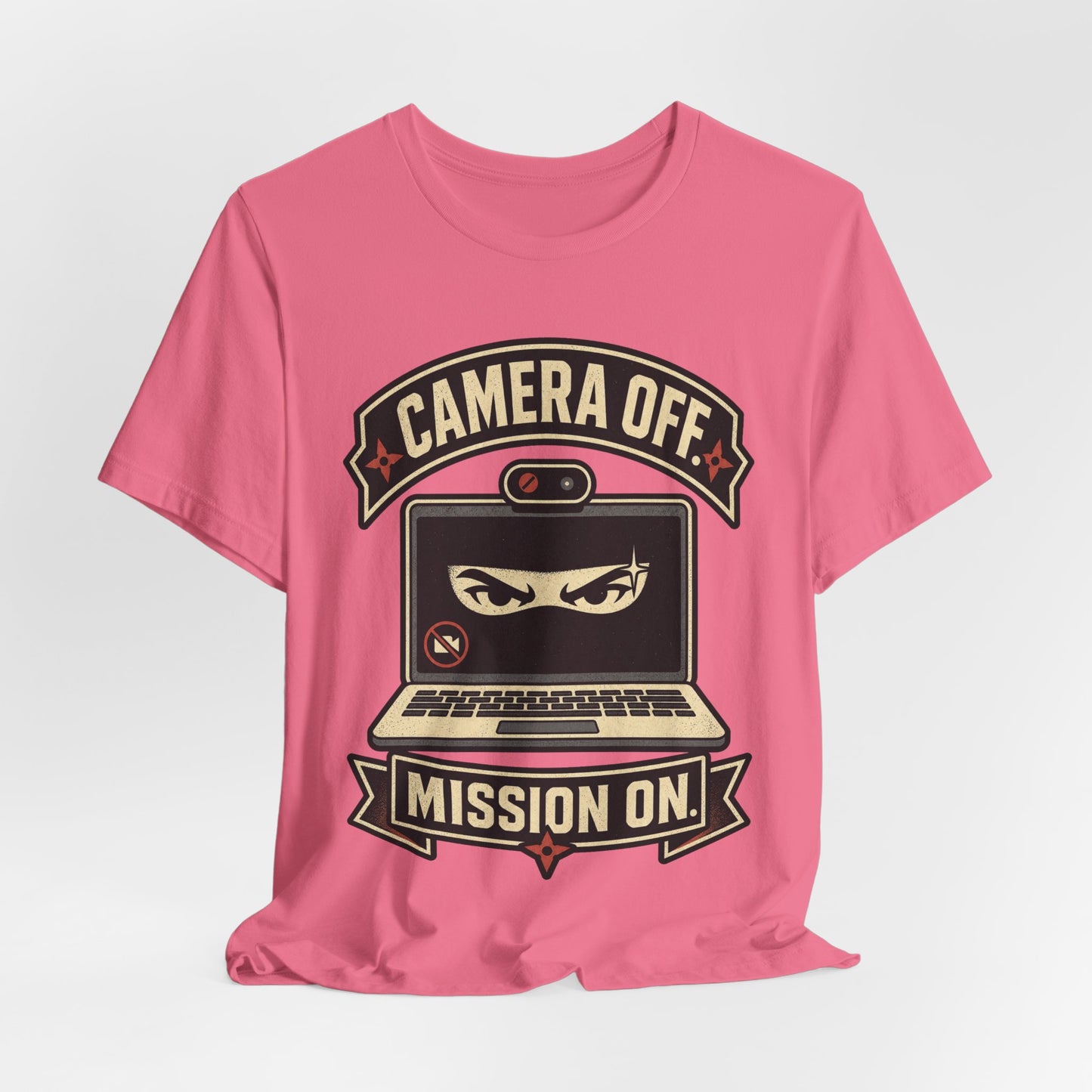 Camera Off Mission On Funny Ninja Office Shirt | Khai Studio
