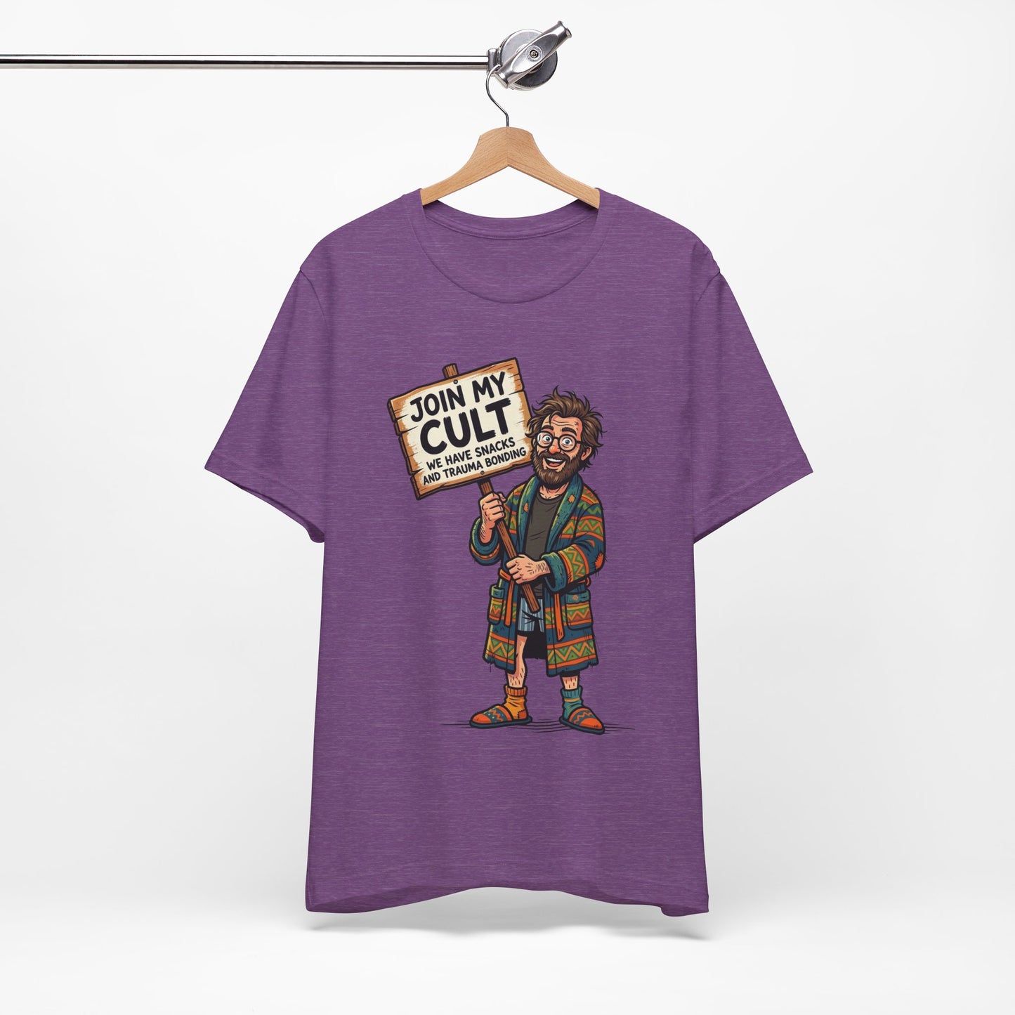 Join My Cult Snacks and Trauma Bonding Funny Burnout Shirt | Khai Studio