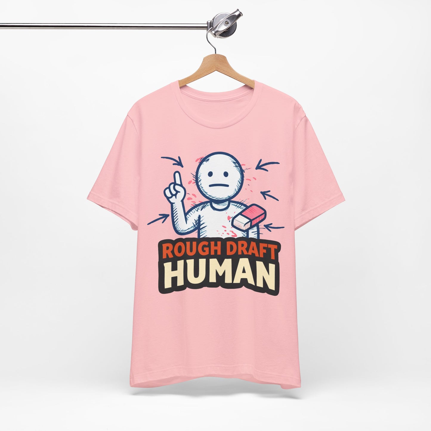 Rough Draft Human Funny Burnout Shirt | Khai Studio