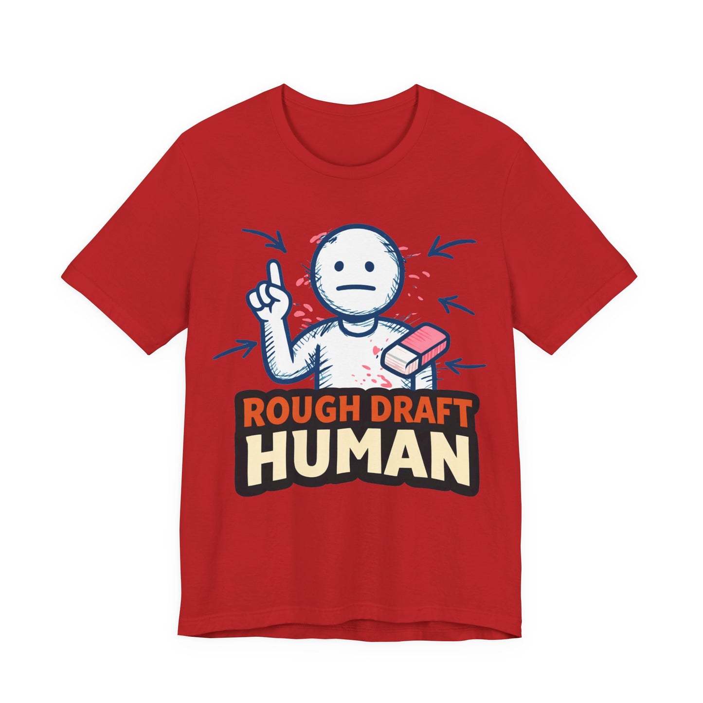 Rough Draft Human Funny Burnout Shirt | Khai Studio
