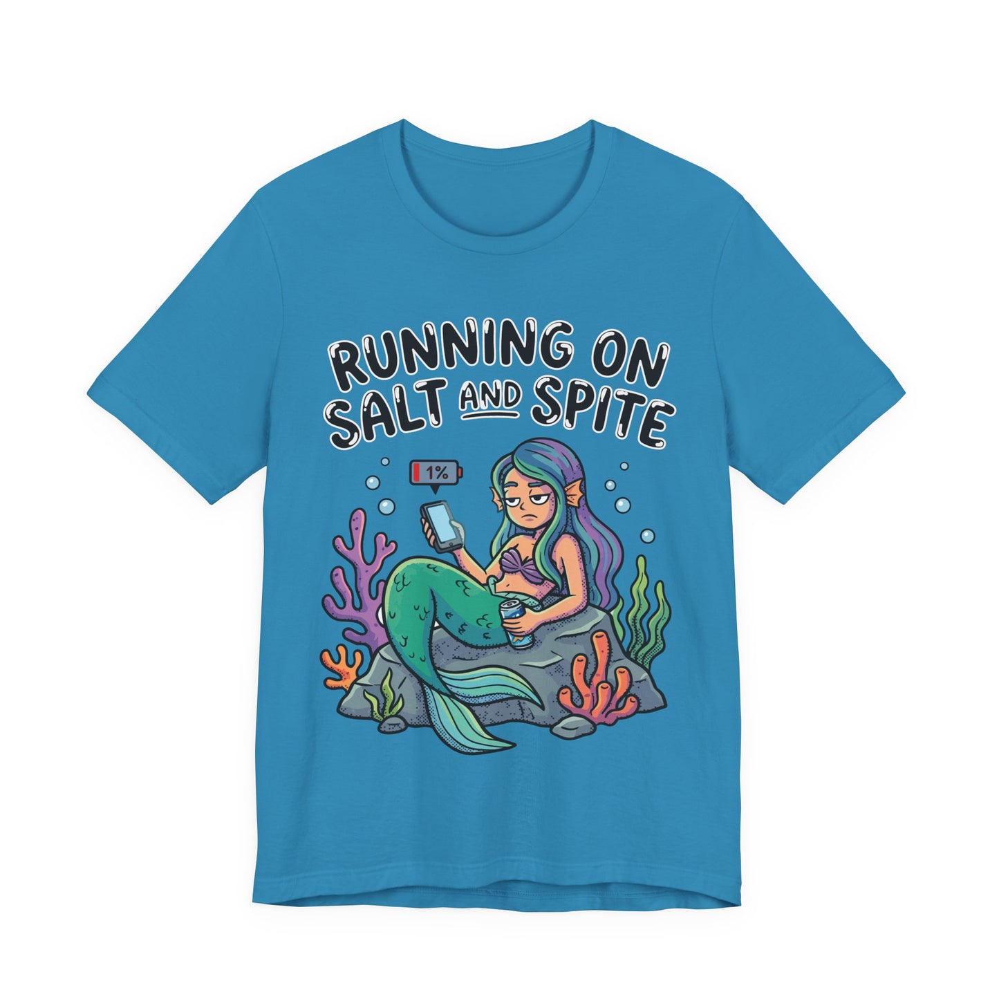 Running on Salt and Spite Funny Burnout Shirt | Khai Studio