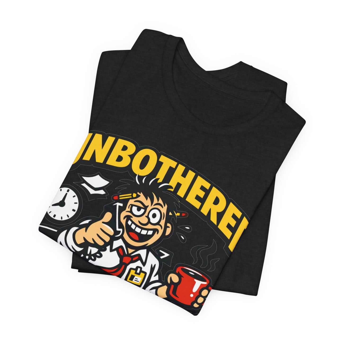 Unbothered Underqualified Overcaffeinated Funny Burnout Shirt | Khai Studio