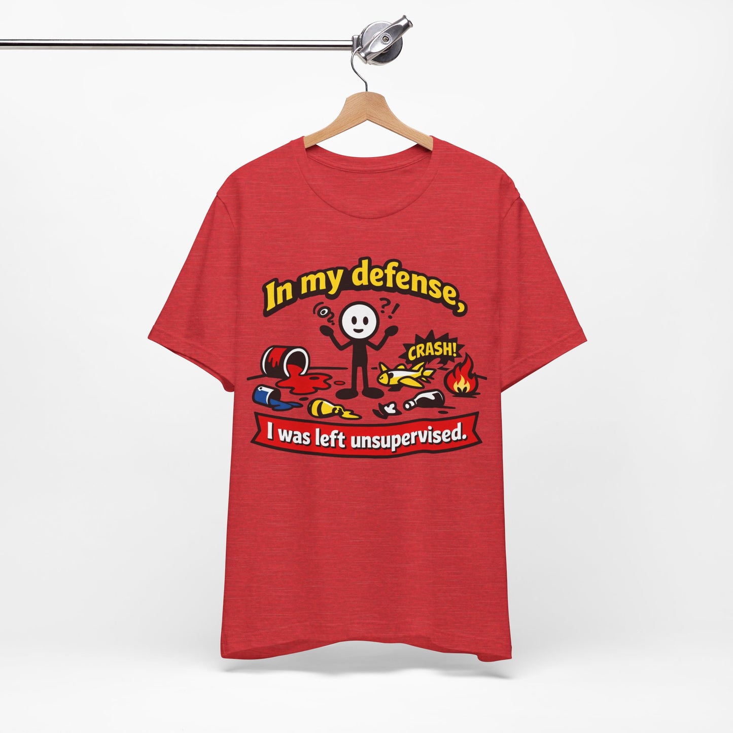 In My Defense I Was Left Unsupervised Funny Burnout Shirt | Khai Studio