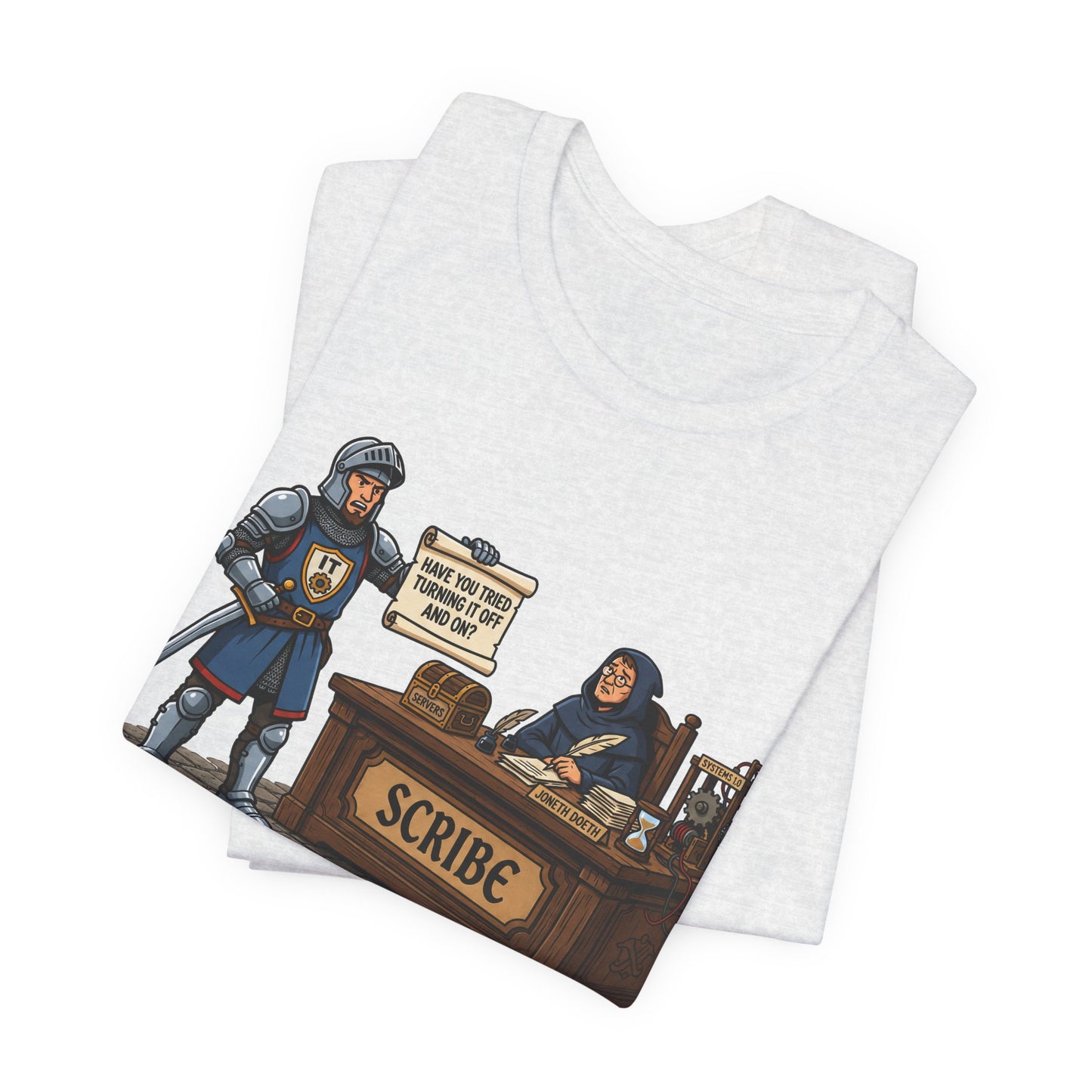 Help Desk Have You Tried Turning It Off and On Funny Burnout Shirt | Khai Studio