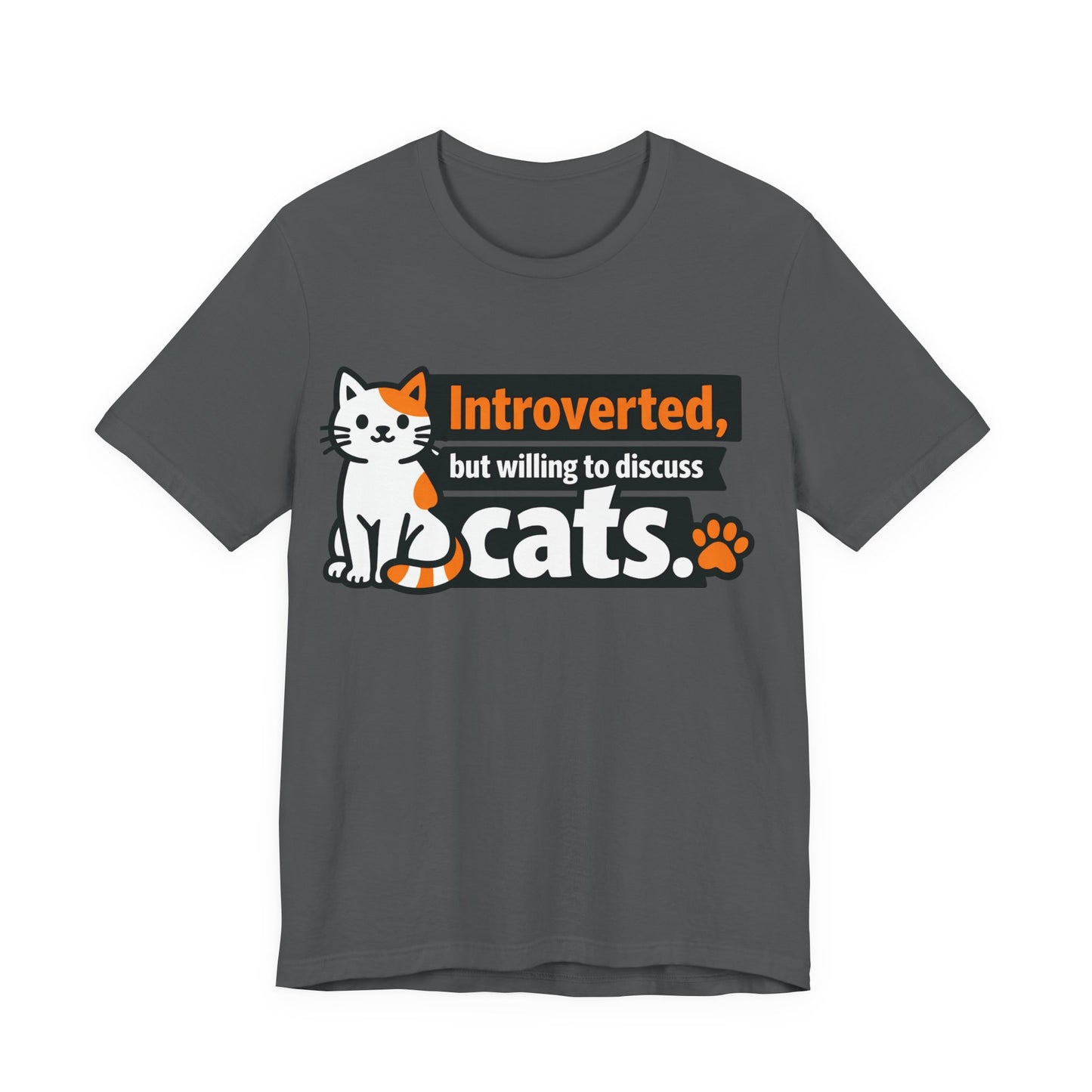 Introverted But Willing to Discuss Cats Funny Cat Shirt | Khai Studio