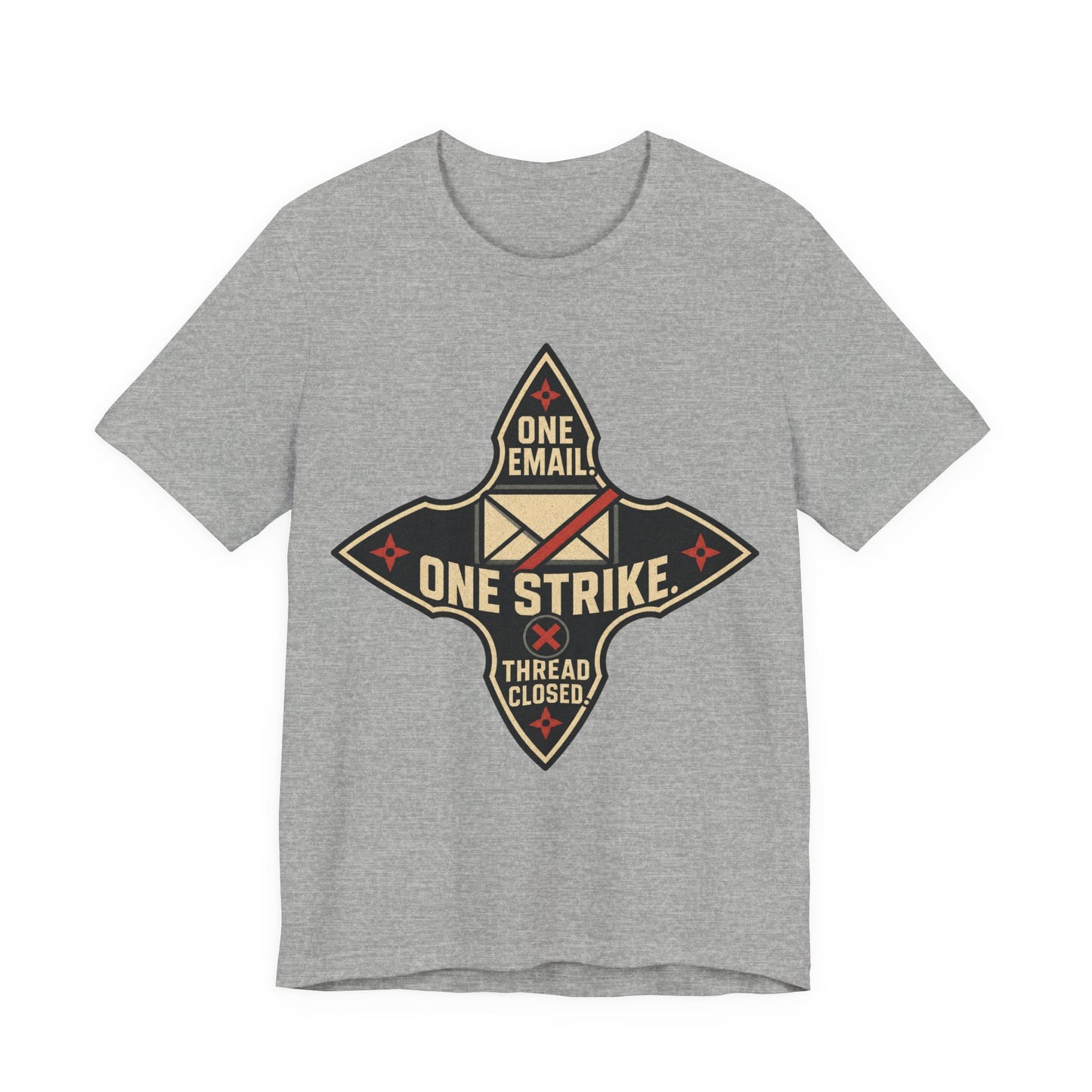 One Email One Strike Thread Closed Funny Ninja Office Shirt | Khai Studio