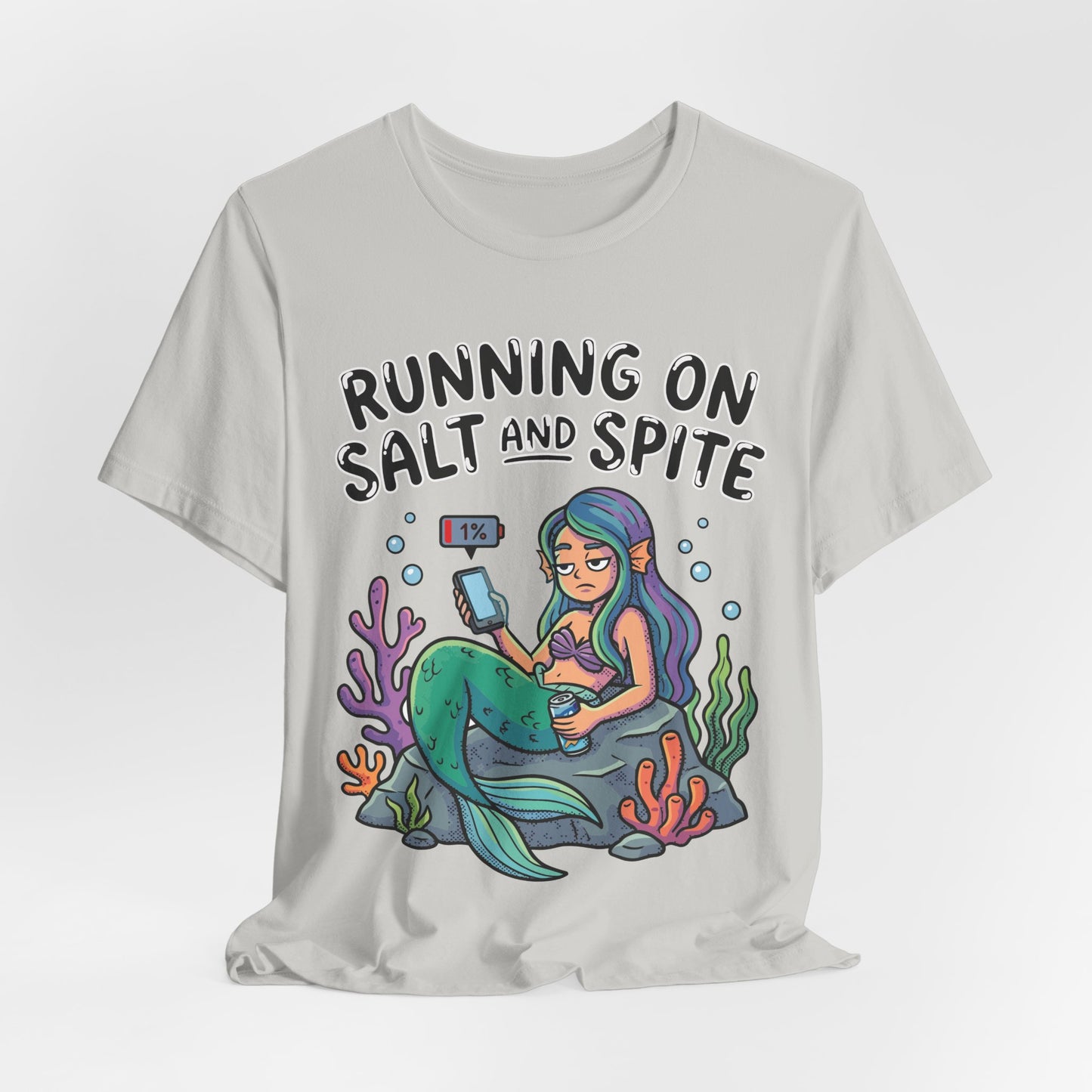 Running on Salt and Spite Funny Burnout Shirt | Khai Studio