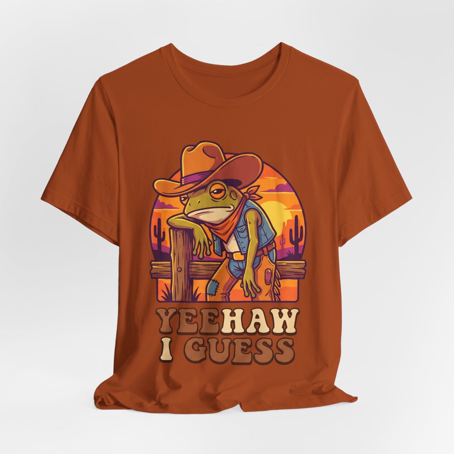 Yeehaw I Guess Funny Burnout Shirt | Khai Studio