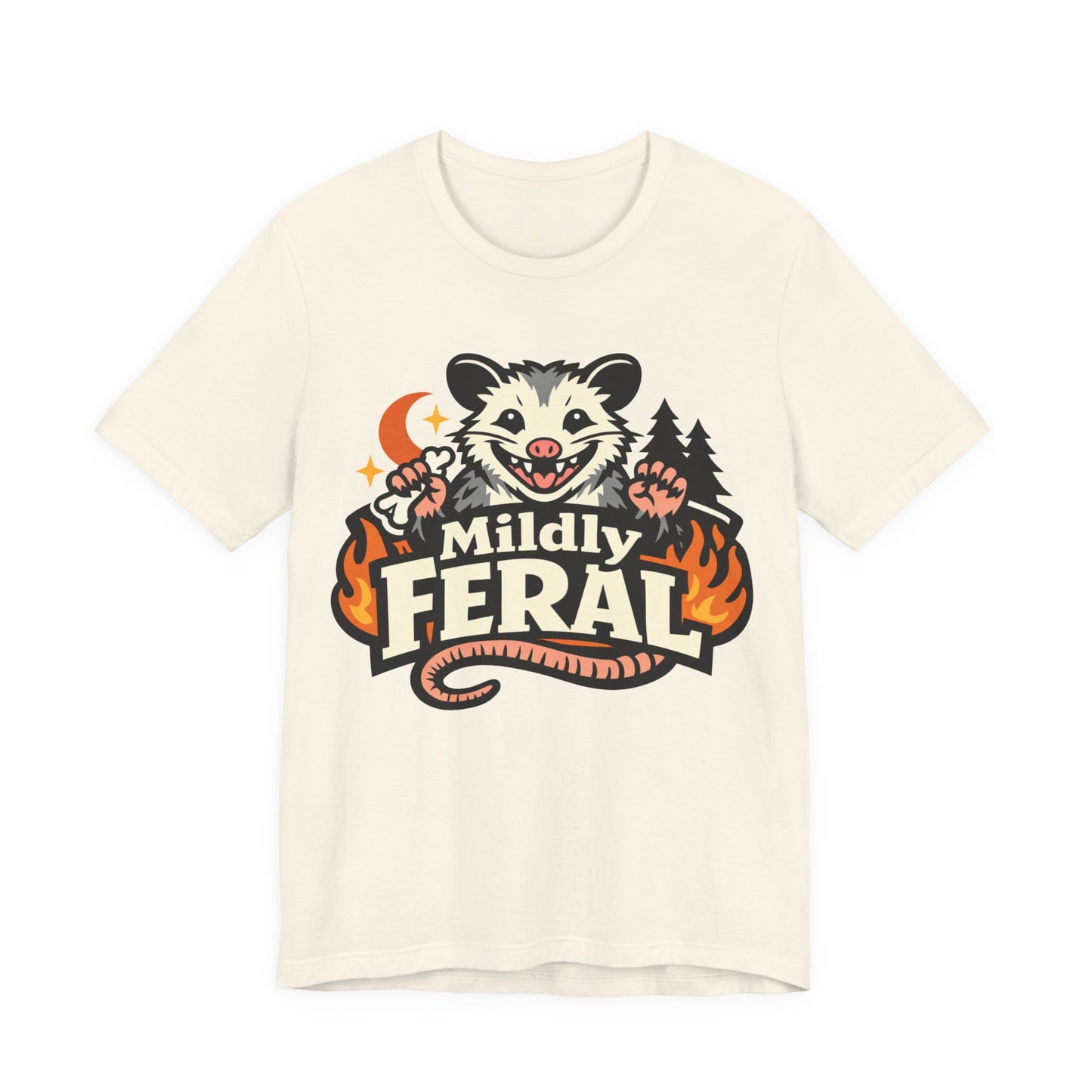 Mildly Feral Funny Burnout Shirt | Khai Studio