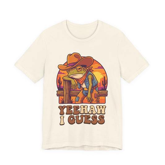 Yeehaw I Guess Funny Burnout Shirt | Khai Studio
